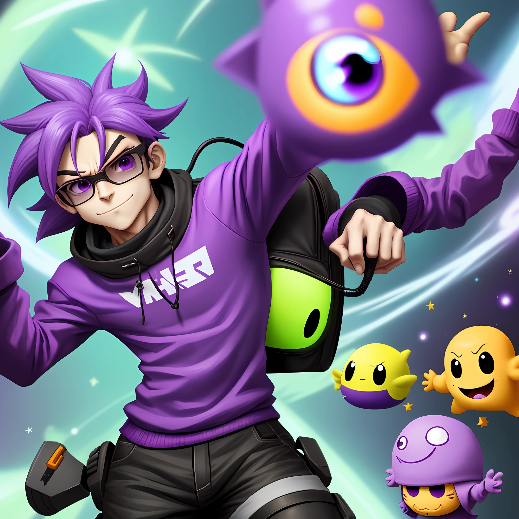 character,video game, discord profile picture, purple, derpibooru, 2 d sprite, purple head, sprite 2 d, icon 2d, petscop, space ship gribble, video game sprite, human