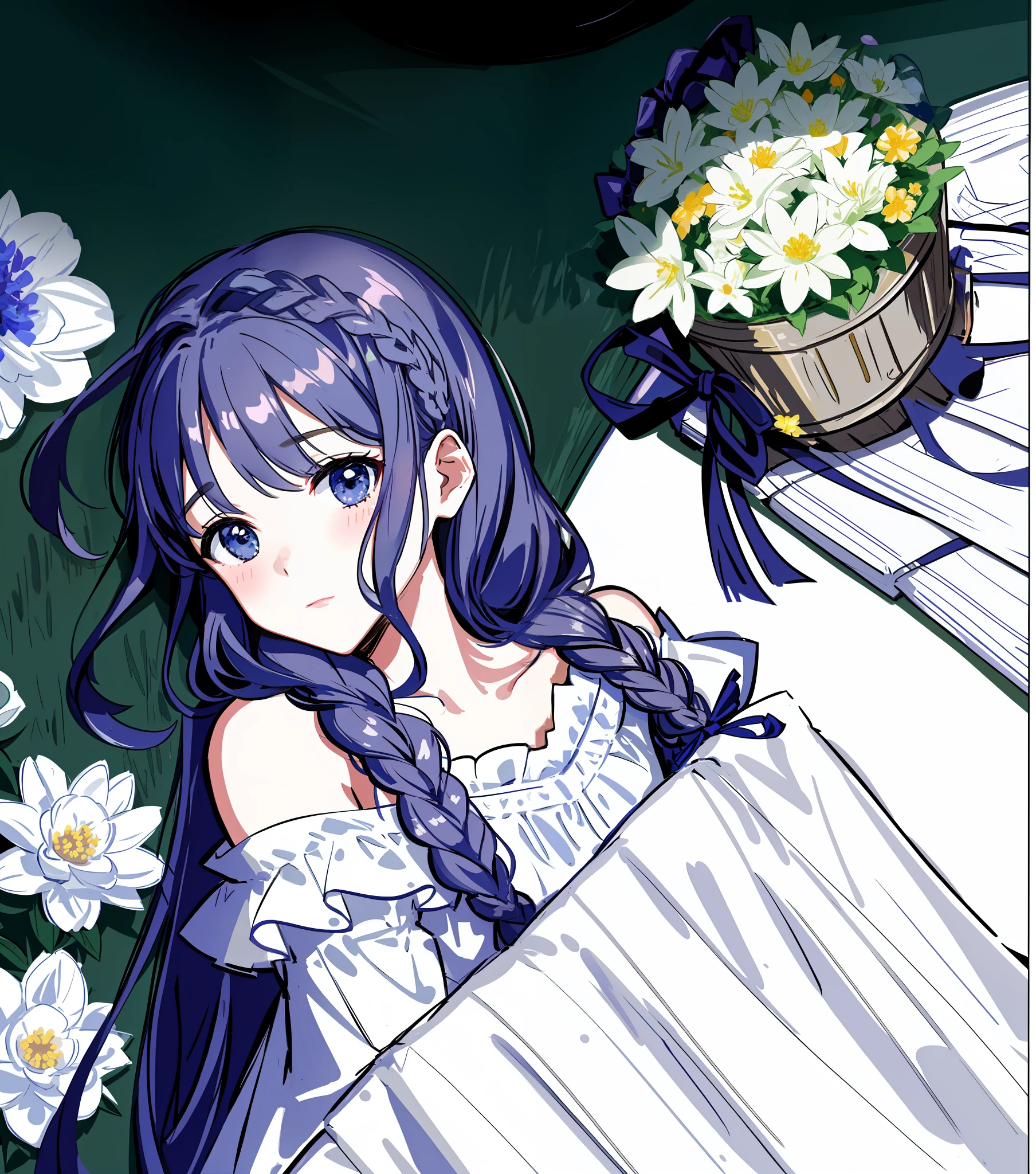 Filled with flowers and tied with bows