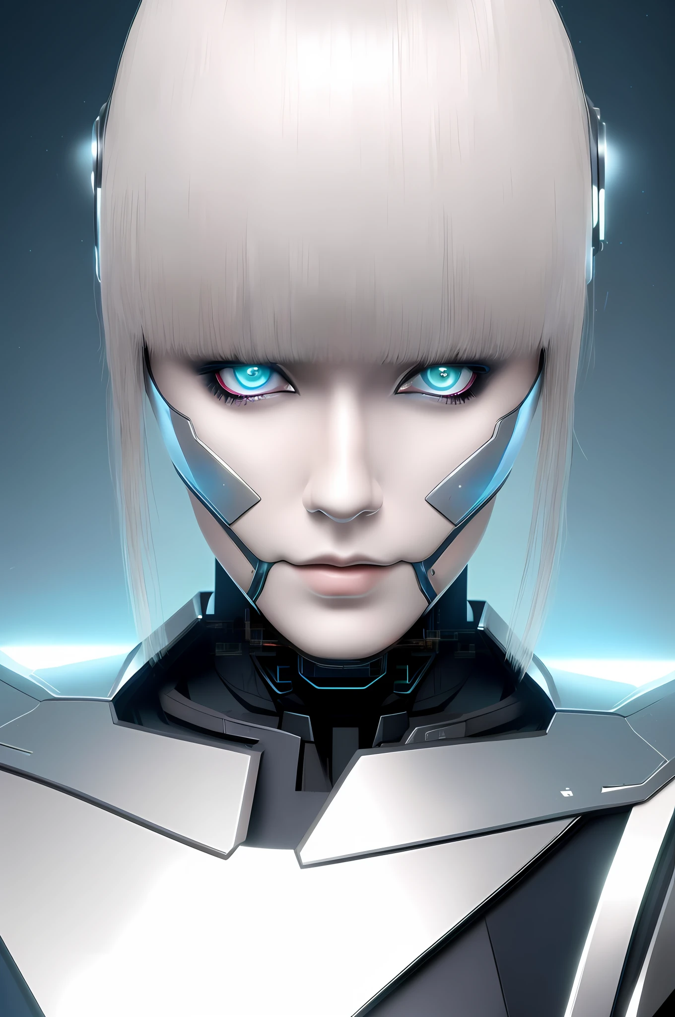 best quality, extremely detailed, (POV, 1girl, Robot Girl (solo), bionic armor, metal bones, steel and titanium leather, bionic face, mechanical joints, hard eye circle, extremely detailed full-body armor, jet engines, dark dynamic background, glowing eyes, cyberpunk style, glowing aura), dynamic pose, android girl, cyberpunk, computer glitch, holograms, hacking, absurdity, in a hyper-detailed room, full computers and computer screens, (best quality), digital illustration of the cyber dead,