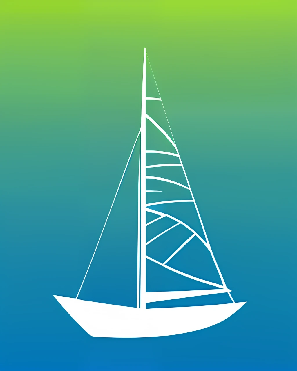 Abstract sail logo