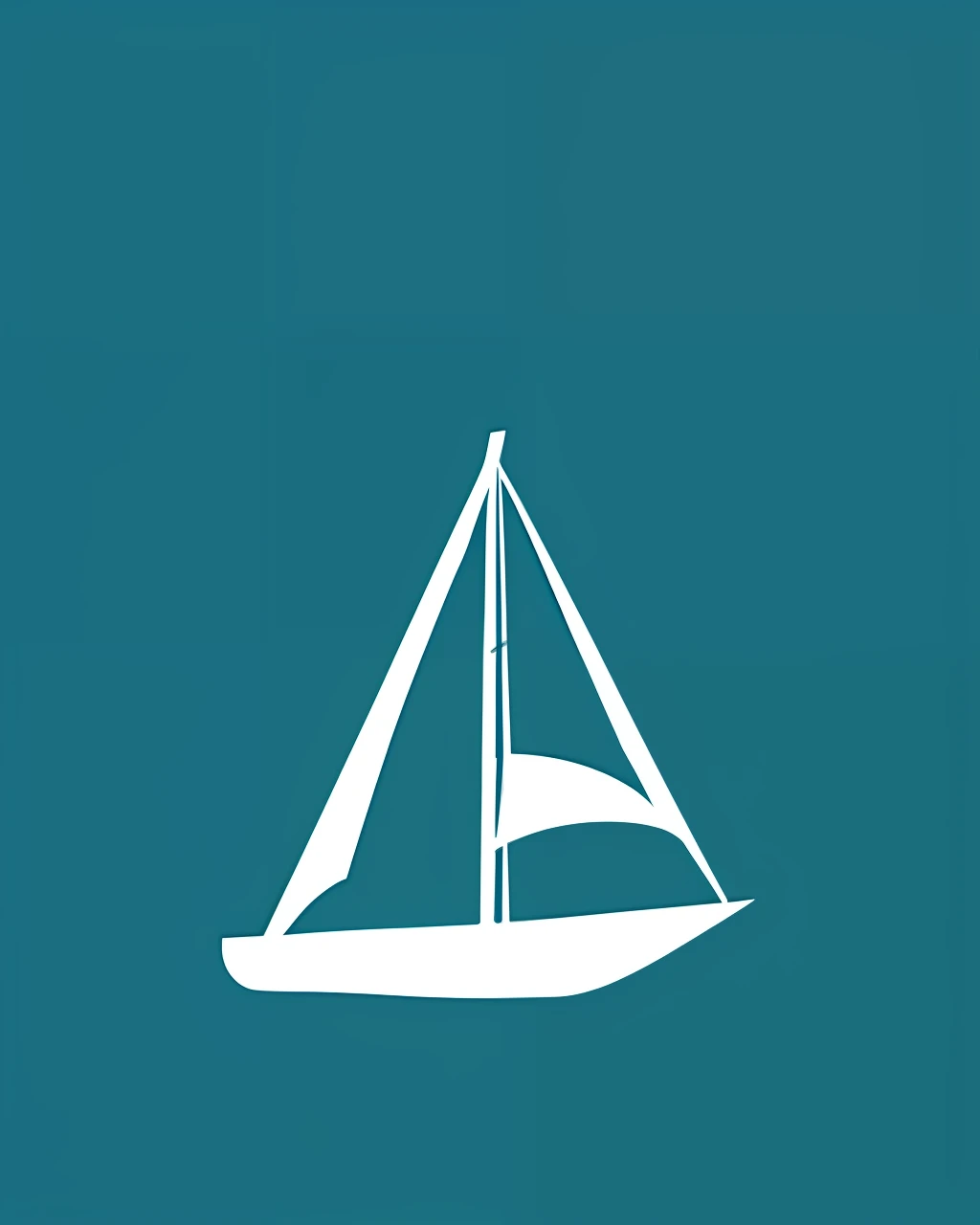 Abstract sail logo