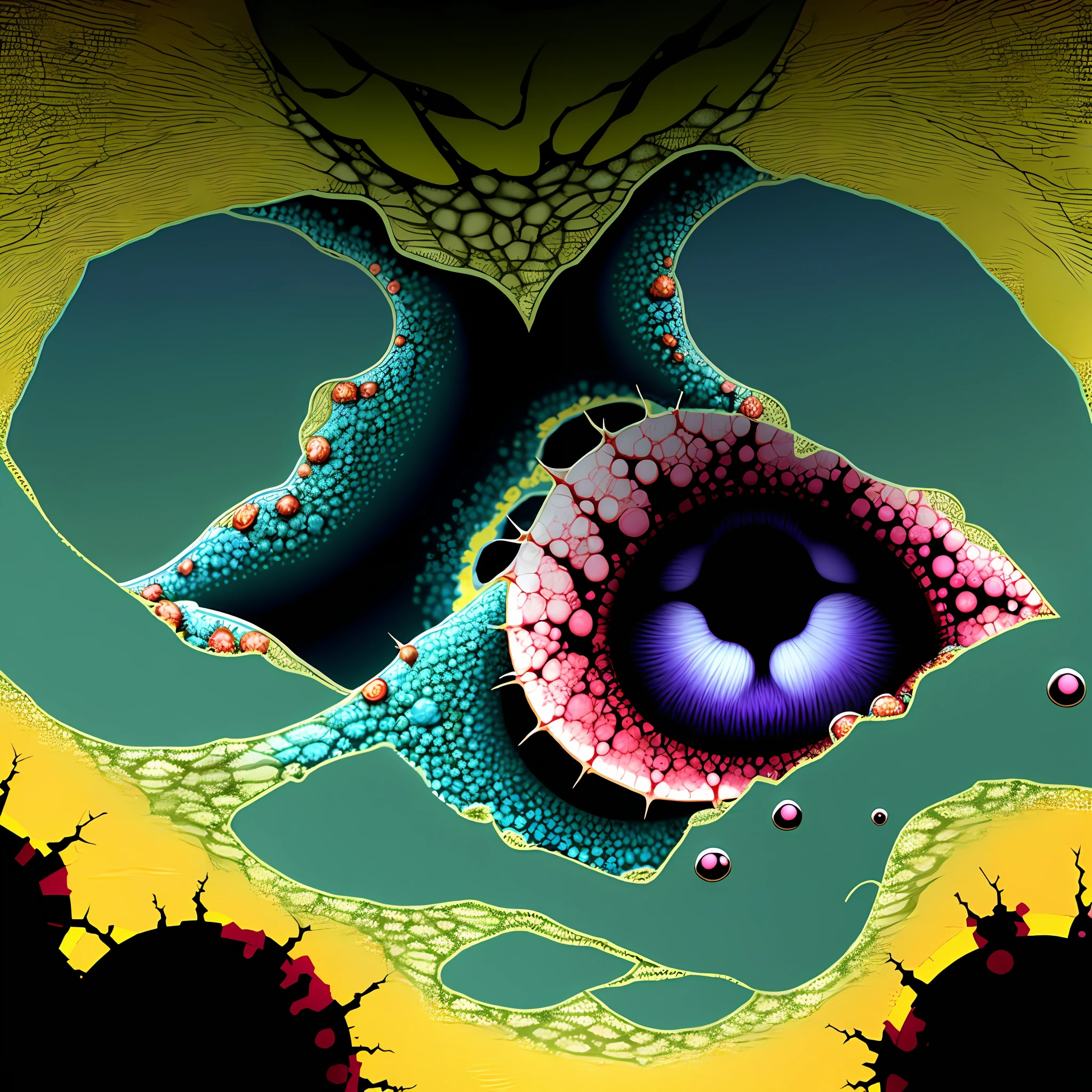 "Your task is to create an image in drawing format, but with a little realism, that shows the origin of a zombie virus for the cover of a book. Use bright, contrasting colors to highlight the lethal power of the virus. The image should be simple but impactful, and should show the origin of the virus clearly and impressively. Remember that the intention is to draw the public's attention to the danger of the spread of the virus and the need to take preventive measures."