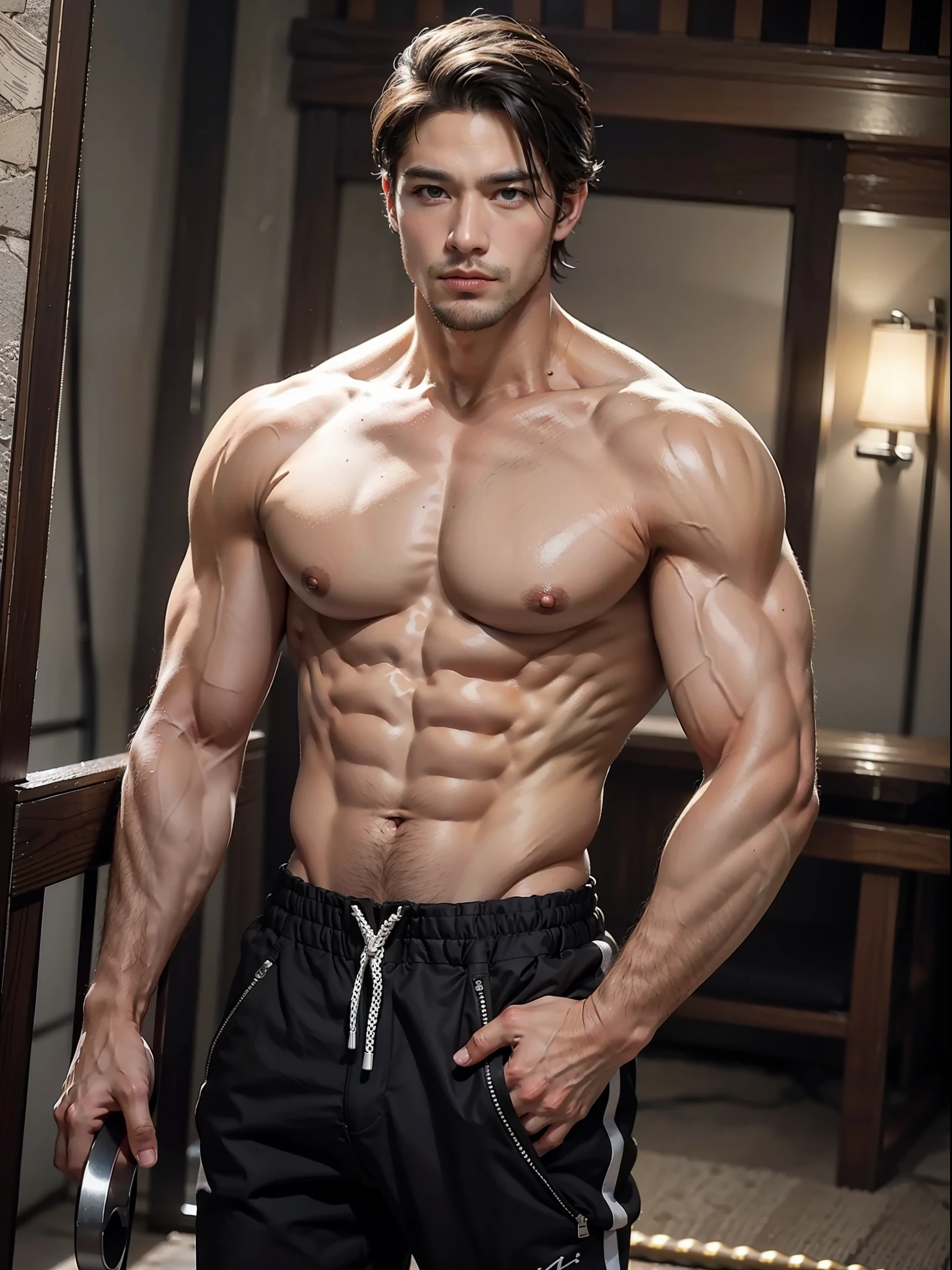 (male:1.2) (bodybuilder:0.8), masterpiece, photorealistic