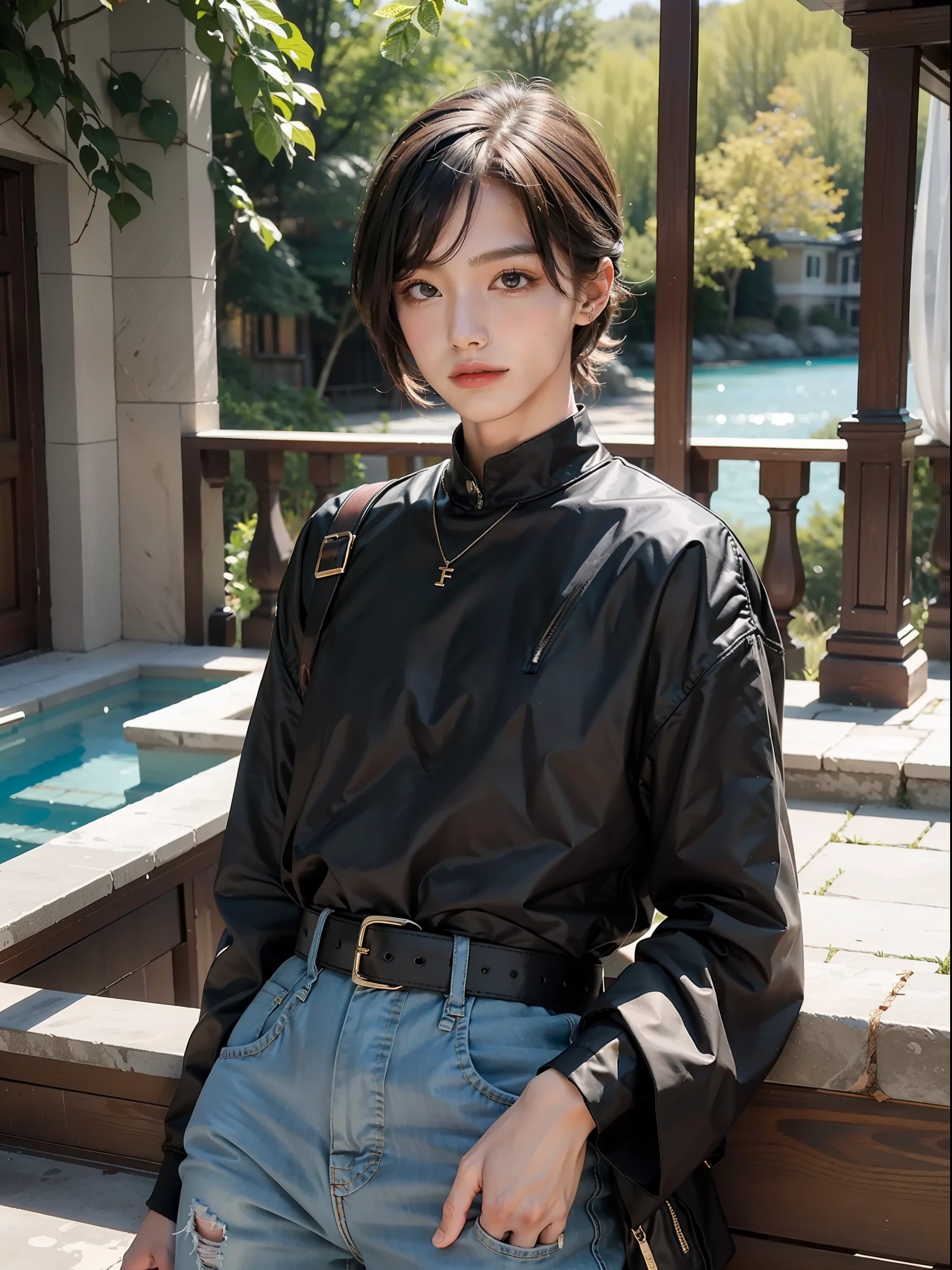 (Male: 1.2), 20 years old, fashionable dress, masterpiece, realistic