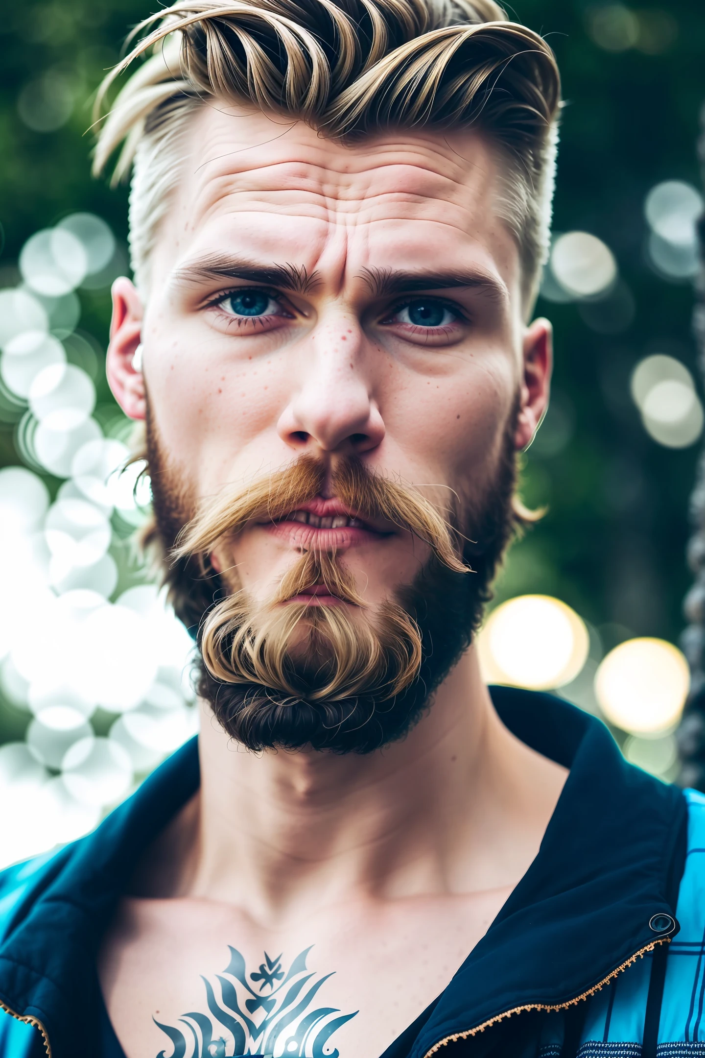 An insanely handsome nordic man,, macro lens, headshot photography, documentary photography, hyper realism, dreamy glow, hipster