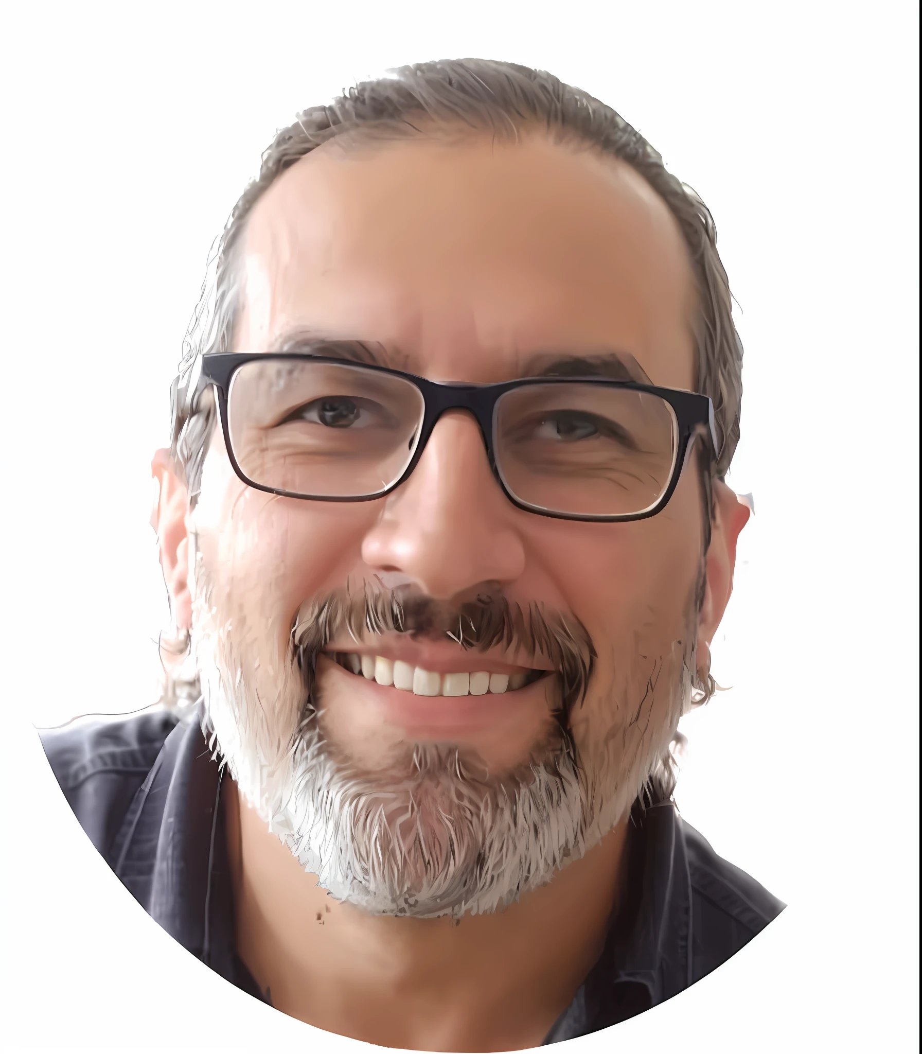 a close up of a man with glasses and a beard smiling, gui guimaraes, david rios ferreira, thierry doizon, ignacio fernández ríos, ignacio fernandez rios, pablo dominguez, vincent maréchal, gonzalo fuenmayor, ignacio rios, ted nasmit, michael vicente, emad mostaque