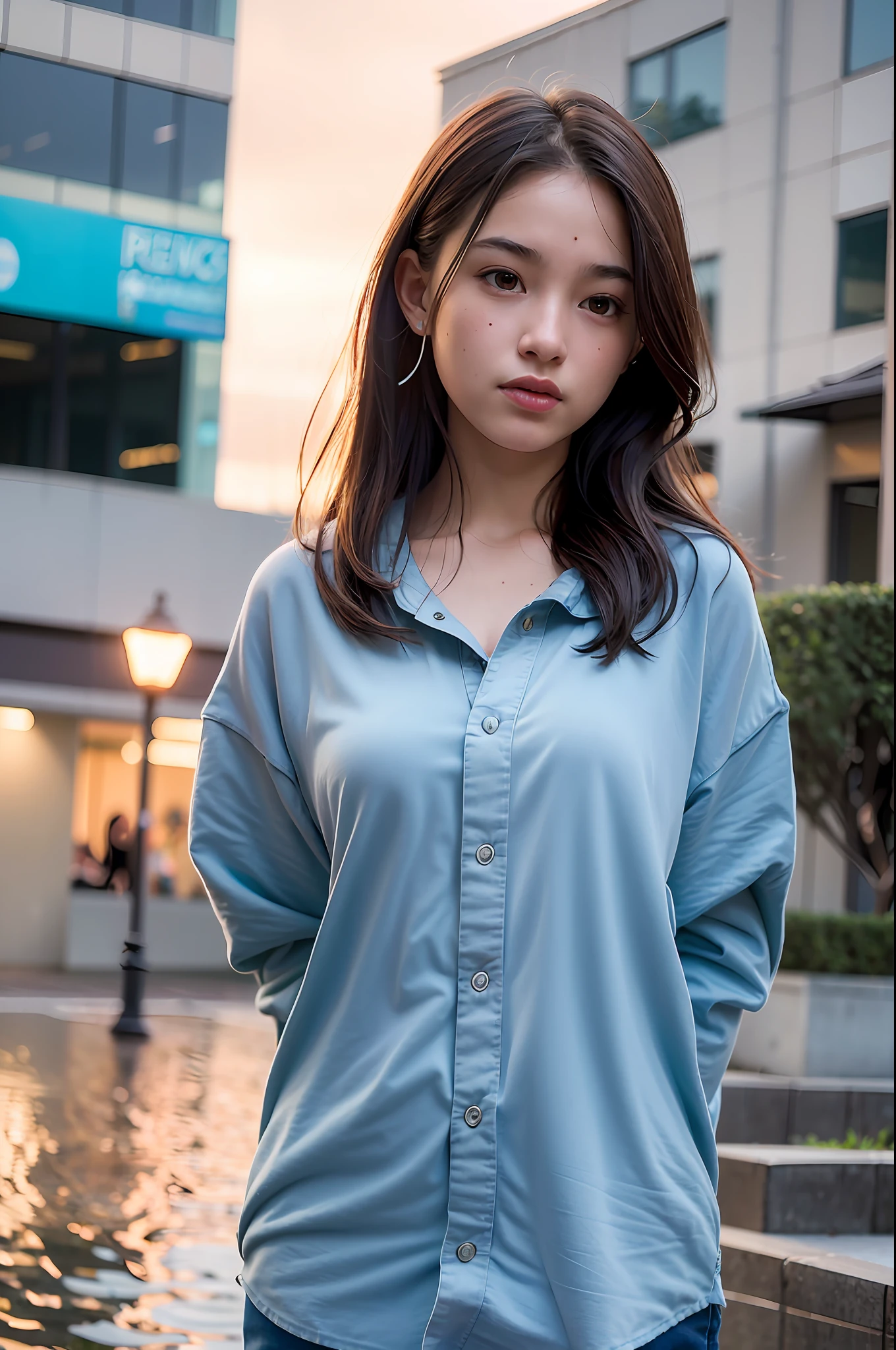 1girl, 18 years old, mix4, (8k, RAW photo, best quality, masterpiece:1.2), (realistic, photorealistic:1.37), cute, night, rain, humid, professional lighting, photon mapping, radiosity, physically based rendering, ultra-high resolution, naked