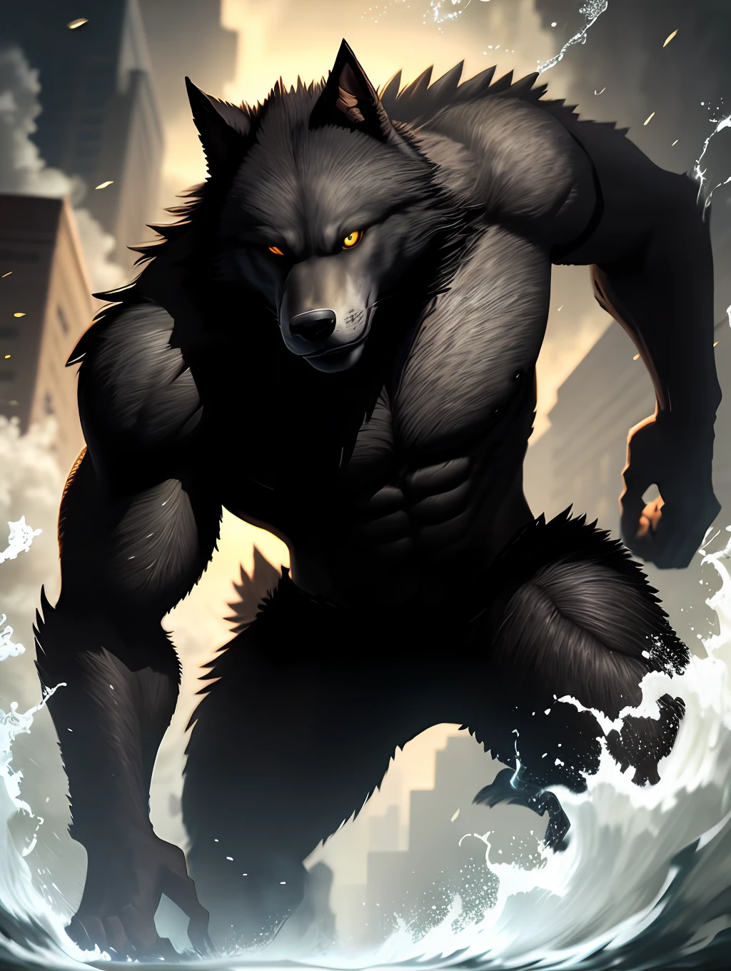 Young black man. That is a werewolf