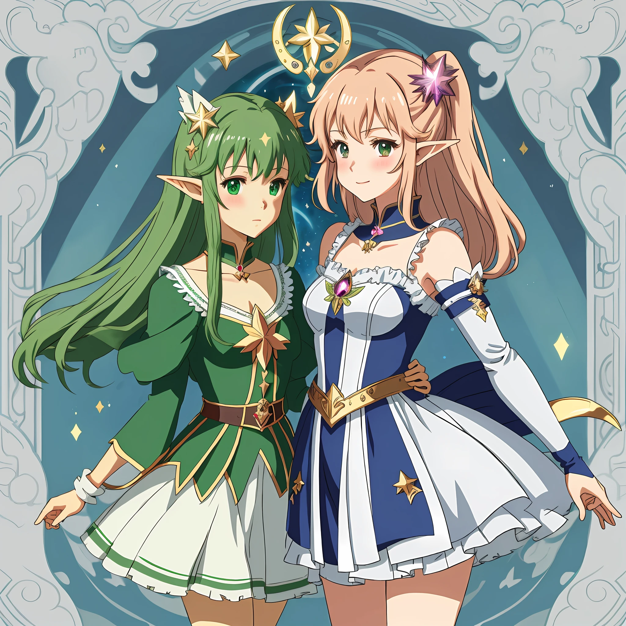 Anime, Girls, Two-dimensional, Magical Girls, Elves
