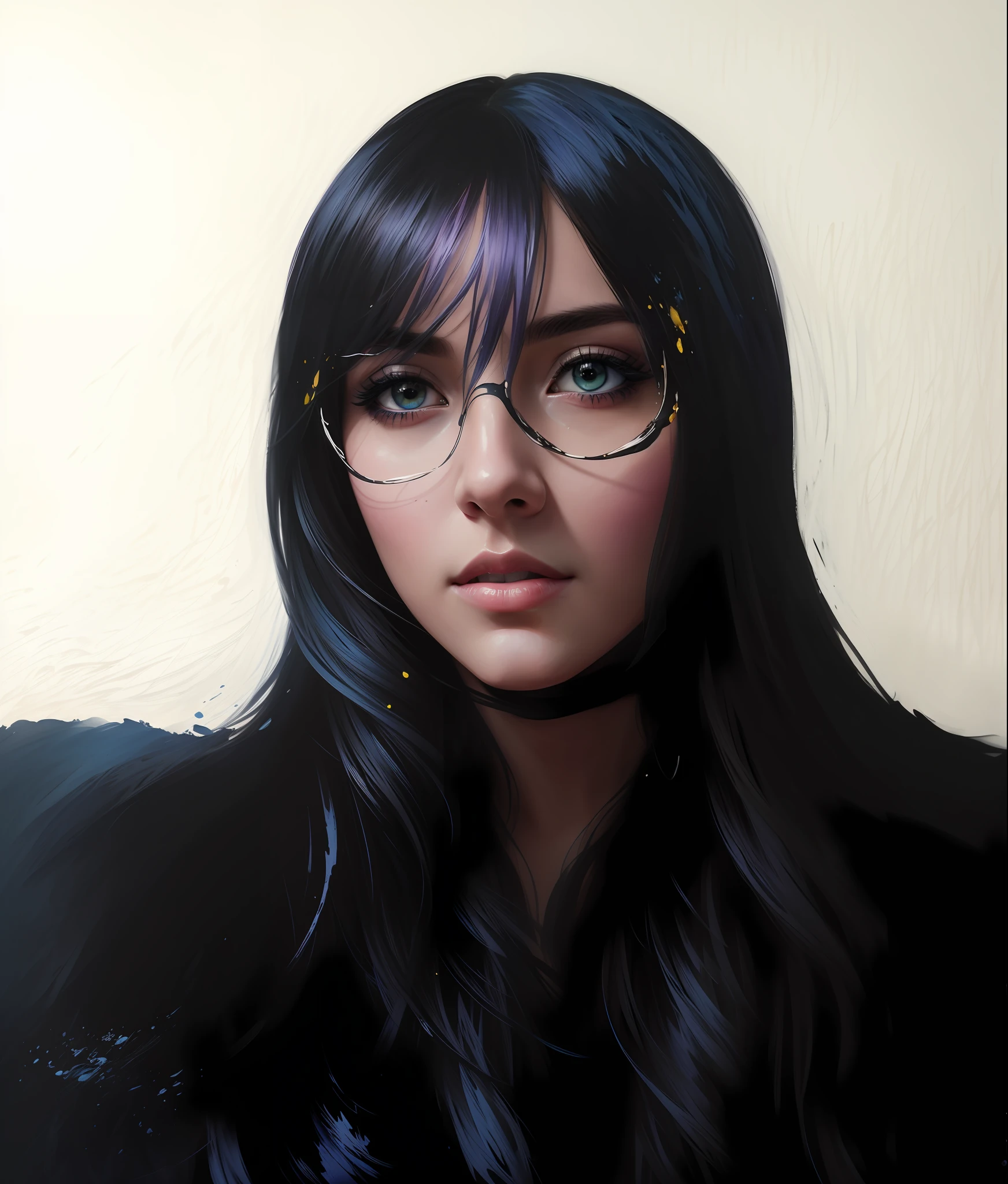 Colorful beautiful girl: a giru 28-years old, messy hair, oil painting, nice perfect face with soft skinice perfect face, blue yellow colors, light purple and violet additions, light red additions, intricate detail, splash screen, 8k resolution, masterpiece, cute face,artstation digital painting smooth veryBlack ink flow: 8k resolution photorealistic masterpiece: intricately detailed fluid gouache painting: by Jean Baptiste Mongue: calligraphy: acrylic: watercolor art, professional photography, natural lighting, volumetric lighting maximalist photoillustration: by marton bobzert:, complex, elegant, expansive, fantastical, wavy hair, vibrant, Best quality details, realistic, High definition, High quality texture, epic lighting, Cinematic film still, 8k, soft lighting, anime style, masterful playing card border, random Colorful art, oil painting, blue yellow colors, light purple and violet additions, light red additions, intricate detail, splash screen, 8k resolution, masterpiece, artstation digital painting smooth veryBlack ink flow: 8k resolution photorealistic masterpiece: intricately detailed fluid gouache painting: by Jean Baptiste Mongue: calligraphy: acrylic: watercolor art, professional photography, natural lighting, volumetric lighting maximalist photoillustration: by marton bobzert:, complex, elegant, expansive, fantastical, vibrant
