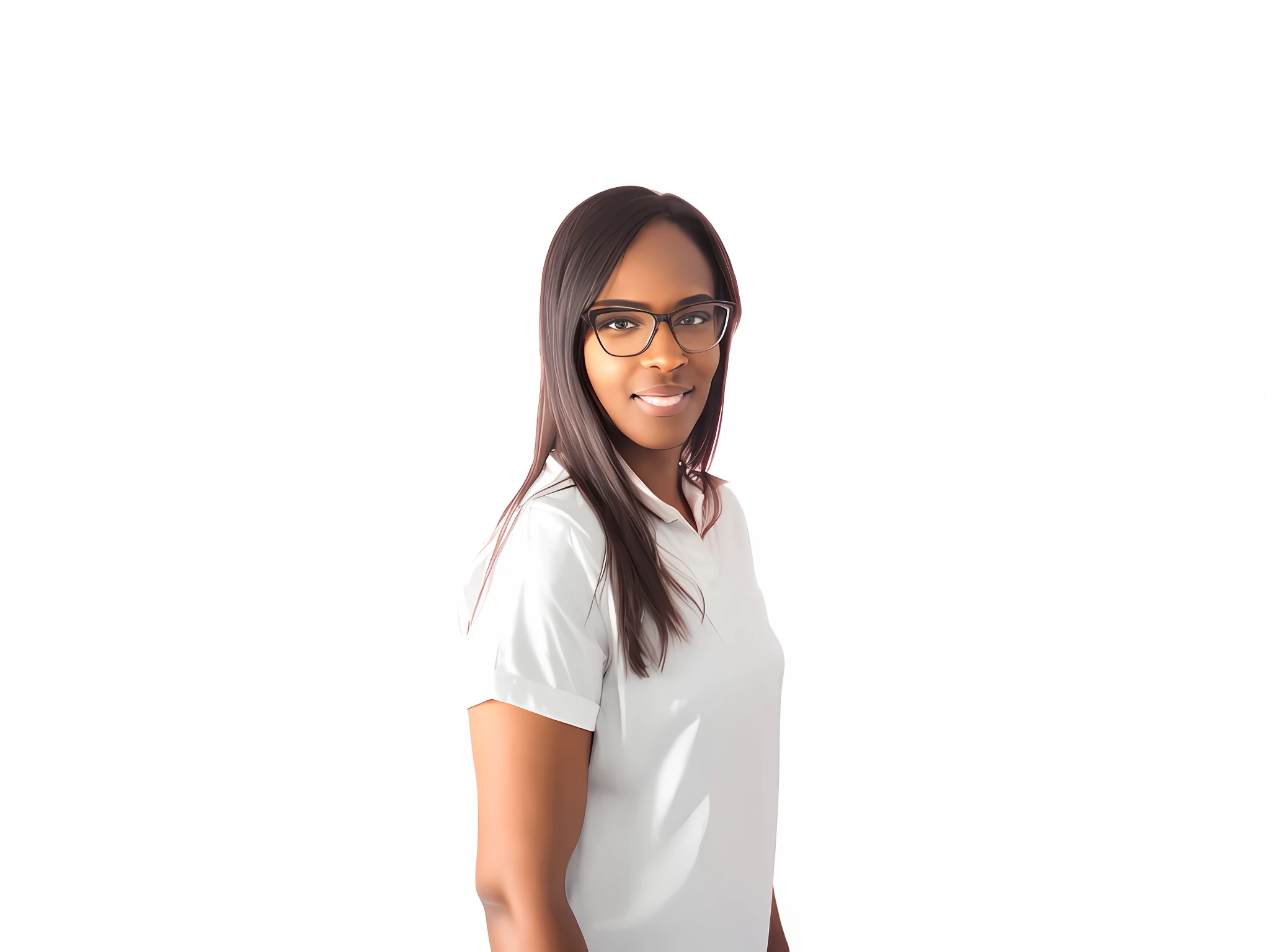 Black woman wearing glasses