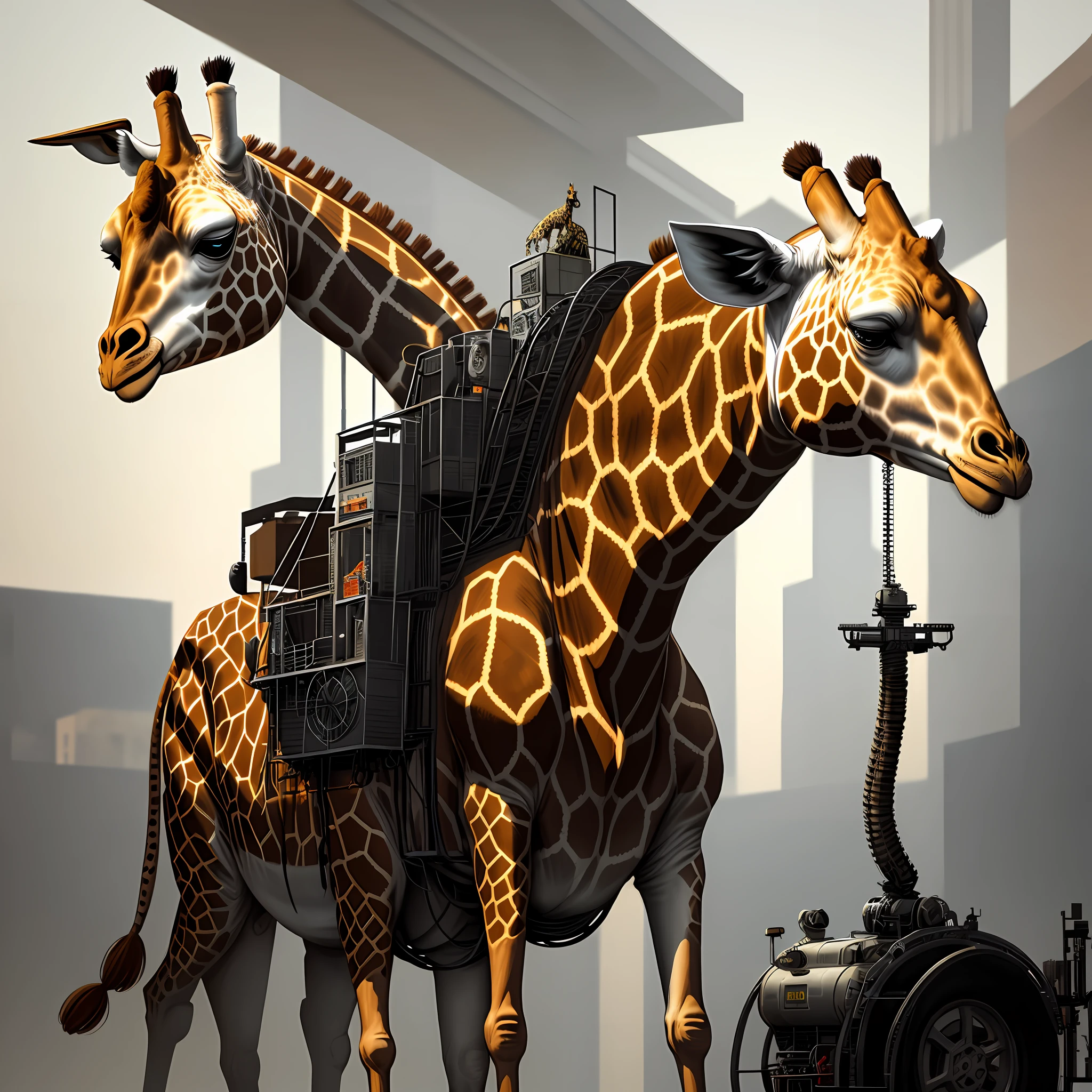 Mechanical giraffe