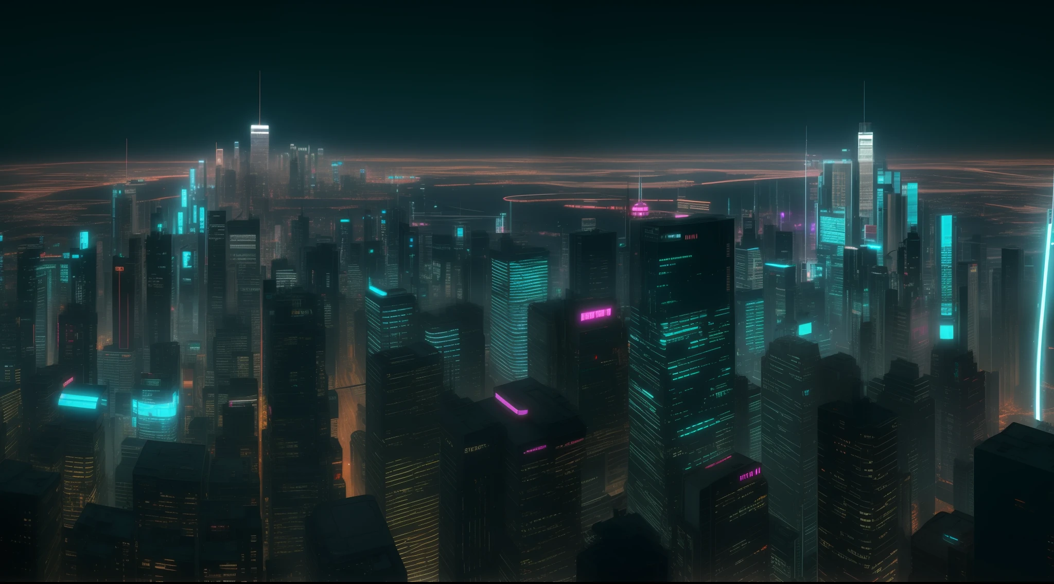 City, cyberpunk, 4k, hdr, high quality