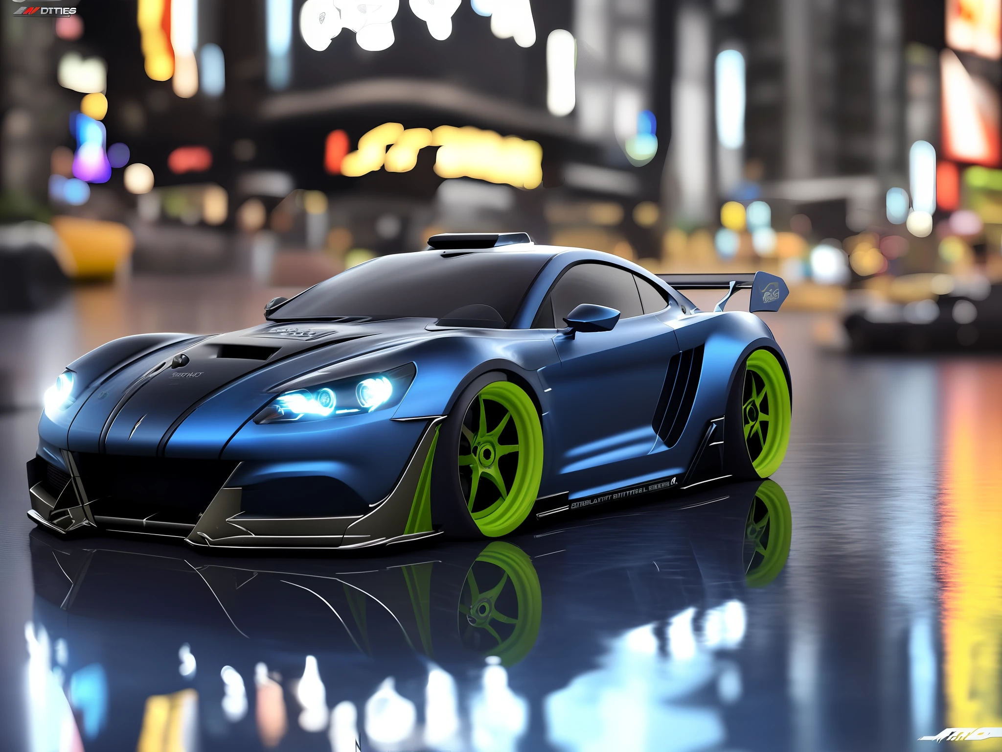 sport car,tuned, motion, (at night:2) (motion blur:1. 3), movie action scene, (Need for Speed:1. 1), wet reflection, racing game, (cityscape in background:1. 5), (detailed stunning environment:1.5), moody dark atmosphere, neon underground aesthetics, (sci-fi), cyberpunk, blade runner, cinematic, cover art, (low front angle),intricate, (highly detailed:1.5), digital painting, digital art, artstation, concept art,(color contrast:1. 1), (Wide lens:1.5),best quality masterpiece, (photorealistic:1.5), sharp focus, 8k, HDR, shallow depth of field, broad light, high contrast, light sparkles, chromatic, sharp focus,transparent,(clear photo:1.5)