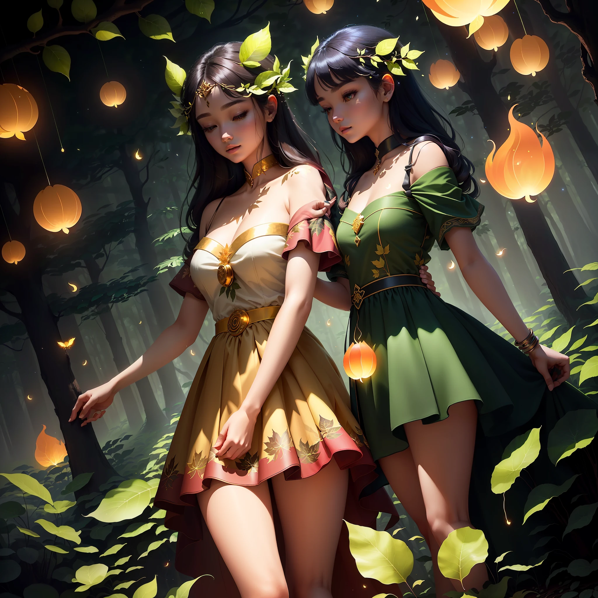 Masterpiece, best quality, (blank middle border), (blank middle border), (very detailed CG unity 8k wallpaper), (best quality), (best illustration), (best shadow), (round border design) forest theme and nature elements. The avatar frame is designed as a circle, the avatar frame is surrounded by very dense leaves and branches, with fireflies and glowing particle effects, (natural elements), (jungle theme), (circle), (luxury leaves), (branches), (fireflies), (leaves), (glow), (particle effects). , isometric, ray tracing, ultra-detailed