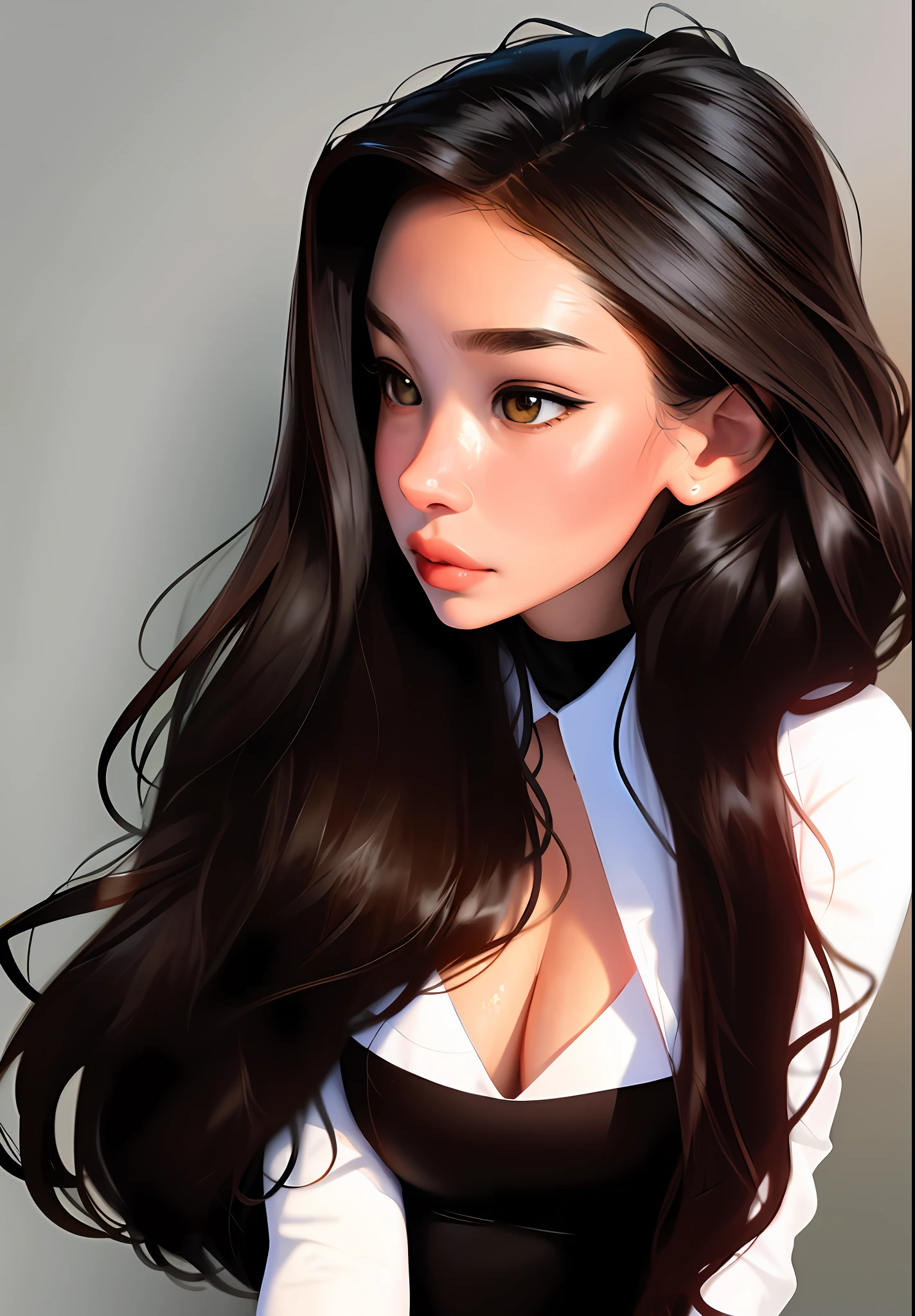Fit Body, masterpiece, best quality, smooth, 1girl, face symmetry, detailed view of neckline, stretched shirt, ulzzang, (PureErosFace_V1: 0.7), wet skin, blushhttps://i.postimg.cc/JnCJpJ81/FB-IMG-1685736276717.jpg
