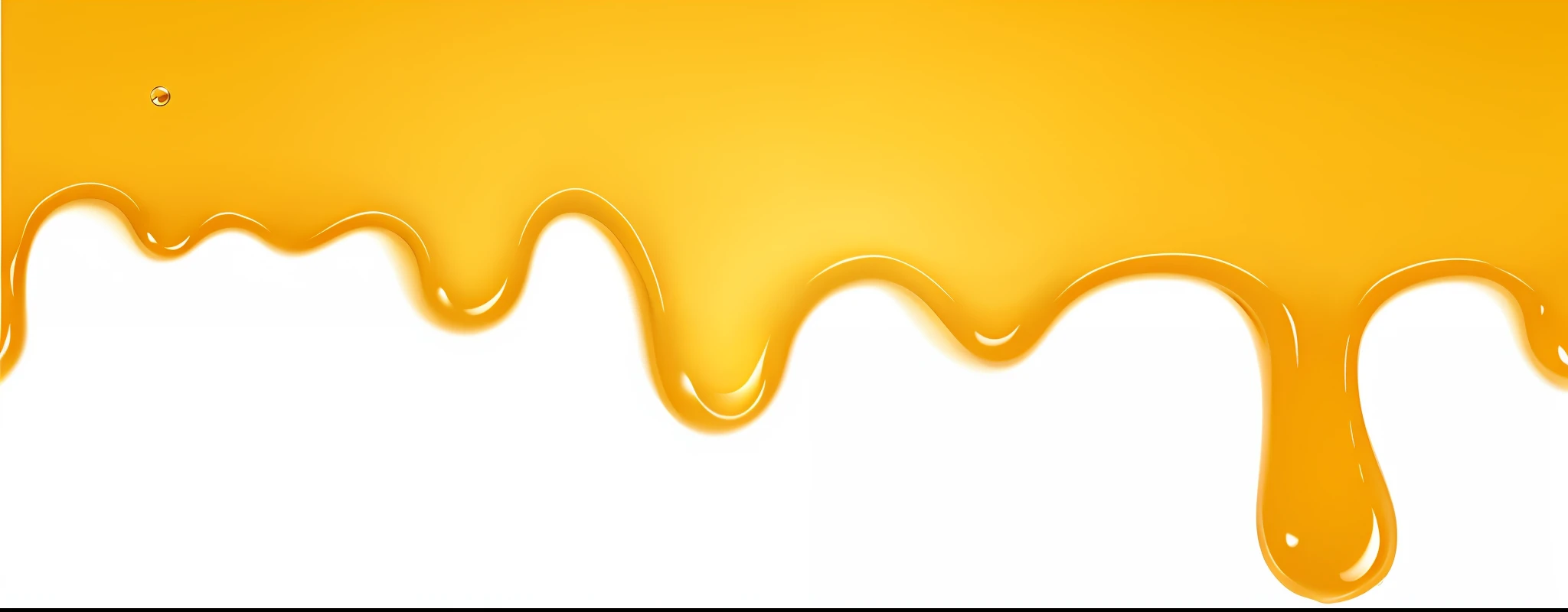 Honey, white background, flowing, golden yellow