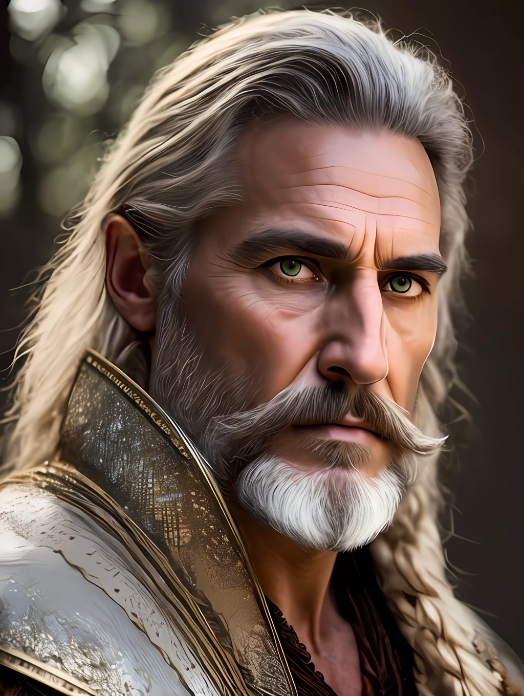 A very rustic handsome and attractive middle age man, full focus, tiltshift, ethereal, cinematic, shimmering lights, vikings, god, mythological king, grotesque, fierce, tumblr contest winner, hurufiyya, renaissance painting, very strong and masculine, movie still, cinematic lighting. photograph, detailed symmetric realistic face, extremely detailed natural texture, peach fuzz, long hair, masterpiece, absurdres, nikon d850 film stock photograph, kodak portra 400 camera f1.6 lens, extremely detailed, amazing, fine detail, hyper realistic lifelike texture, dramatic lighting, unrealengine, trending on artstation, cinestill 800 tungsten, looking at the viewer, photo realistic, RAW photo, TanvirTamim, high quality, highres, sharp focus, extremely detailed, cinematic lighting, 8k uhd,-imagine-