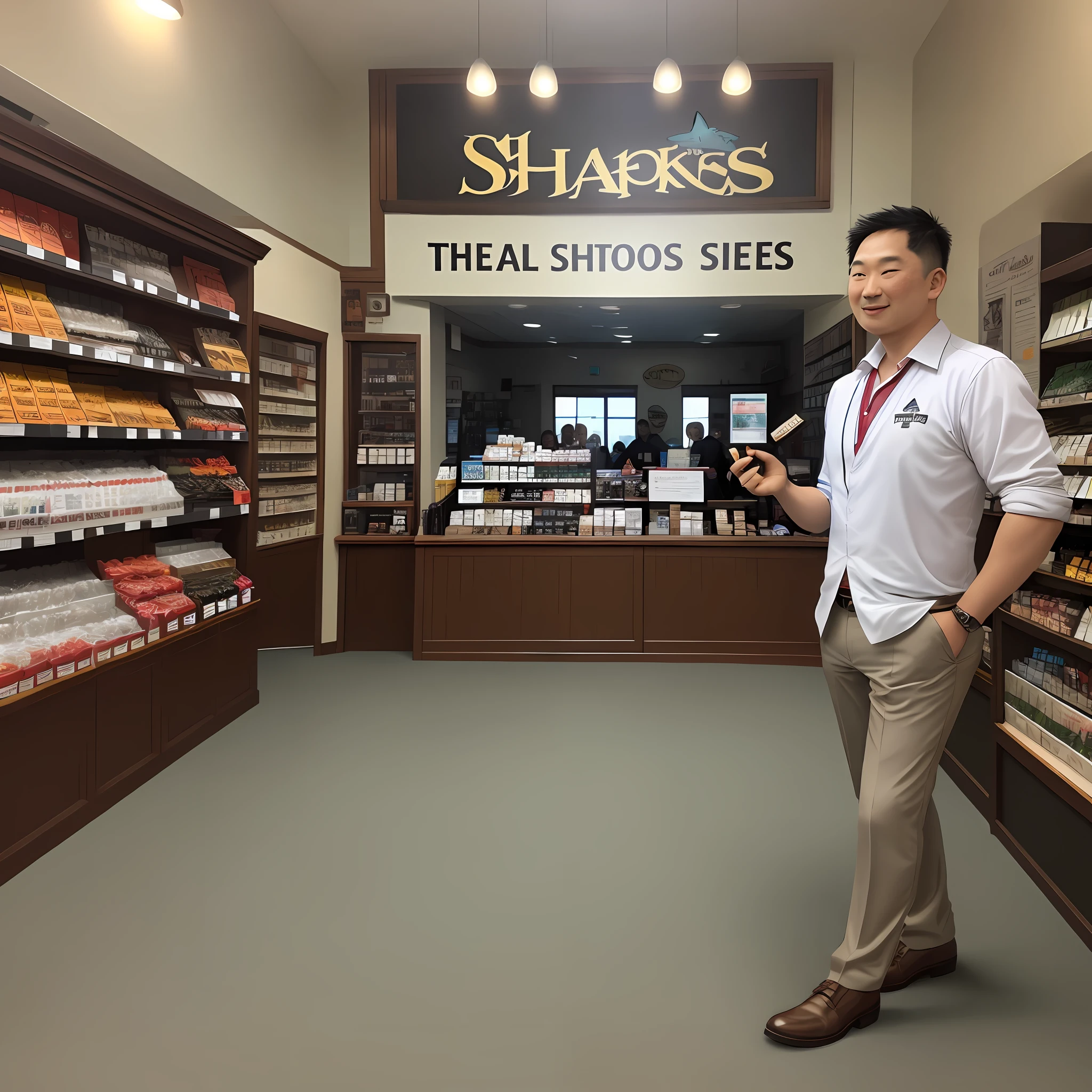 A promotion from a distributor and tobacconist called sharks