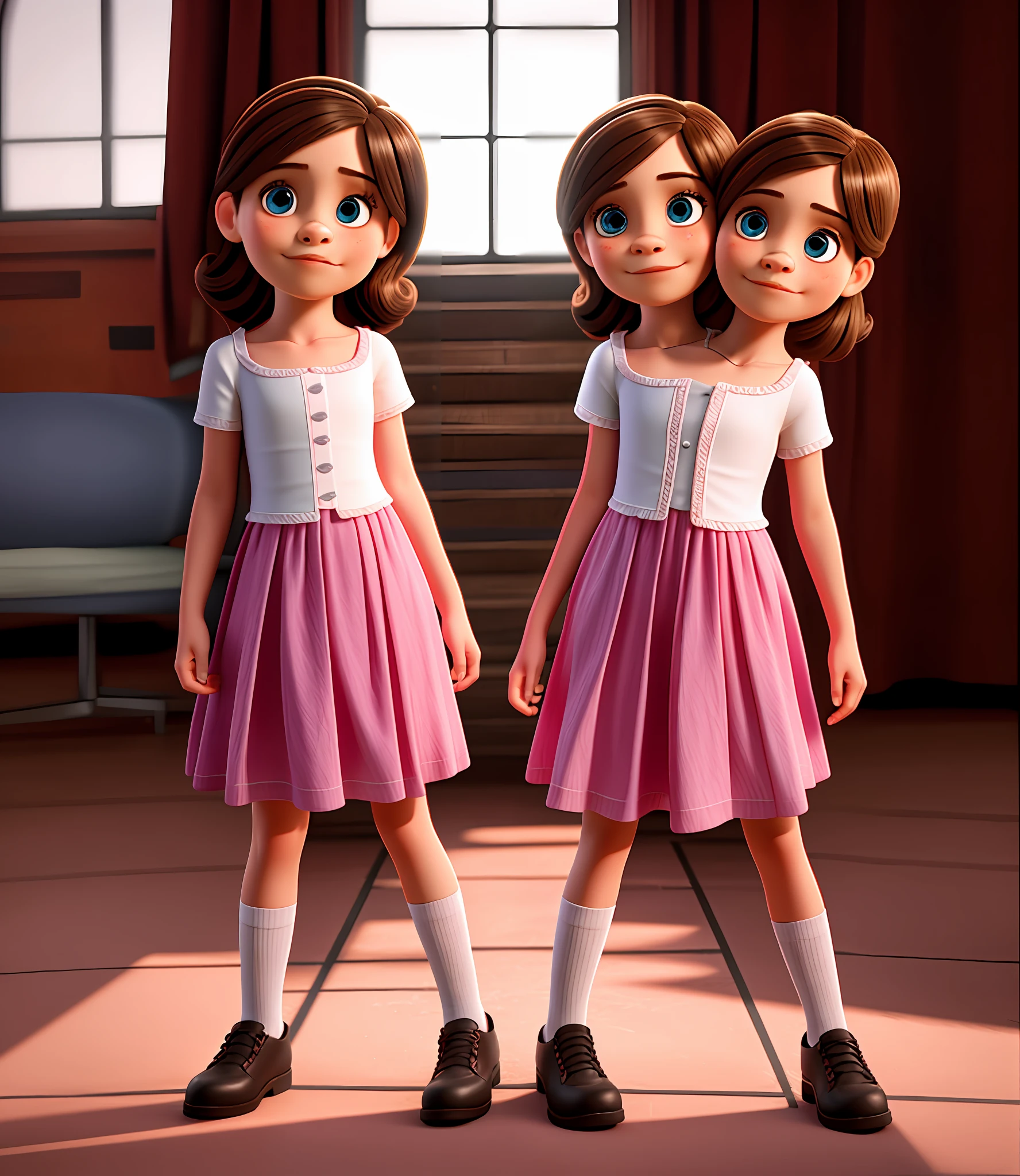 Conjoined twin sisters, solo
