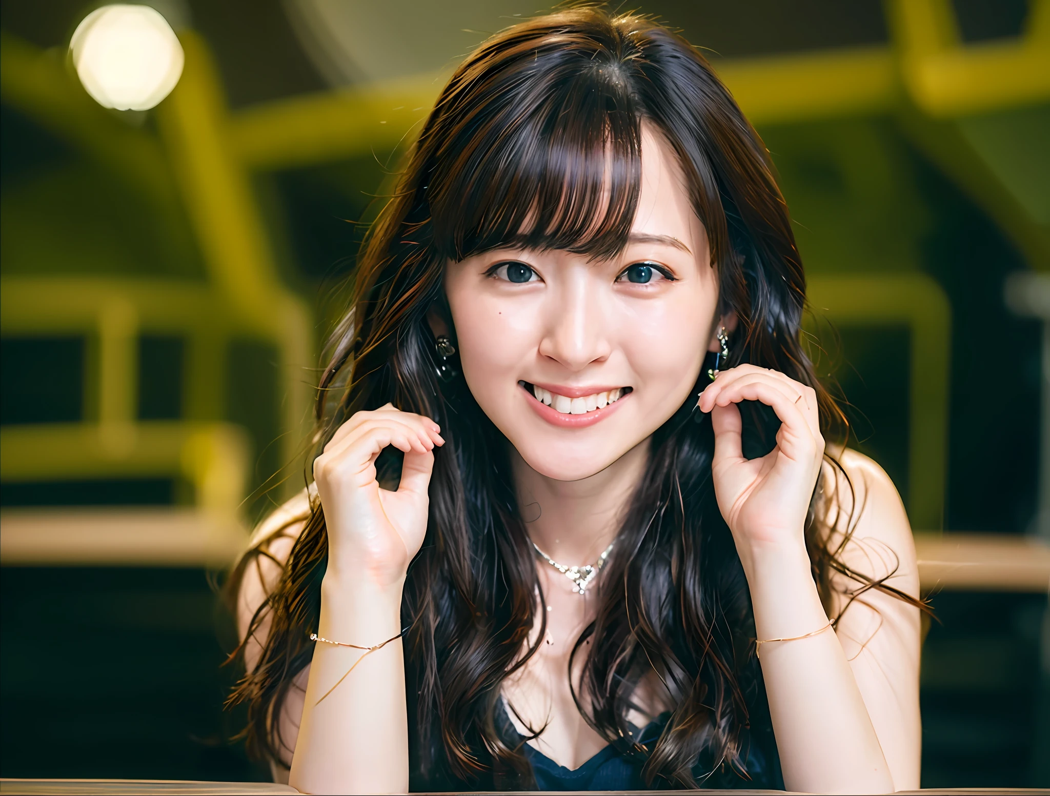 1girl, smile, (((small breast))), (((bokeh))),depth of field, cute face, looking at the viewer, masterpiece, modelshoot style, cleavage, full body portrait, sexy pose, ((8k, RAW photo, highest quality, masterpiece), High detail RAW color photo professional photo, (realistic, photo realism:1. 37), (highest quality), (best shadow), (best illustration), ultra high resolution, highly detailed CG unified 8K wallpapers, physics-based rendering, cinematic lighting),