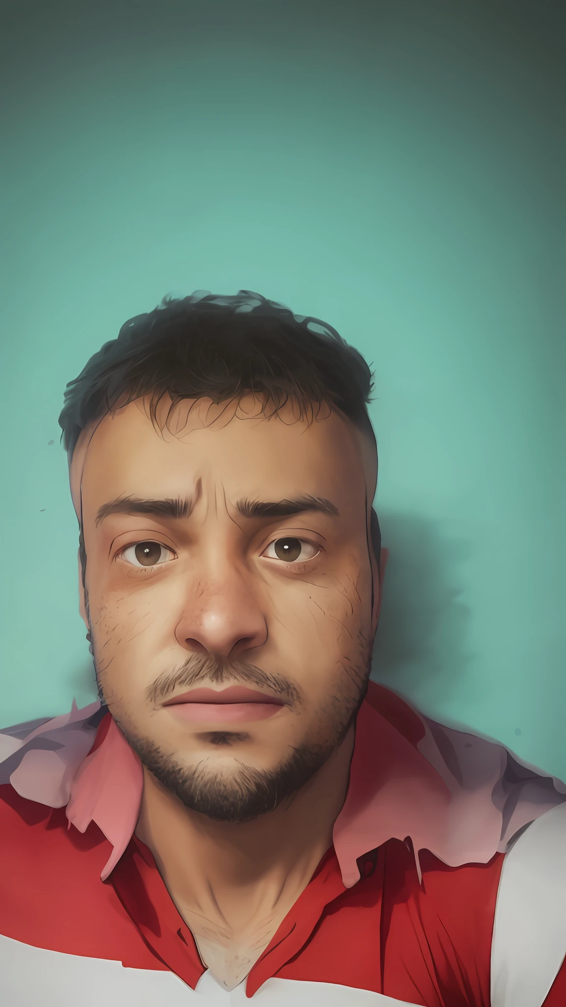 arafed man with a surprised look on his face, professional photo, front photo, 2 9 years, very silly look, 2 7 years, 2 8 years, 3 2 years, no beard, 4 0 years man, anime baki, baki style