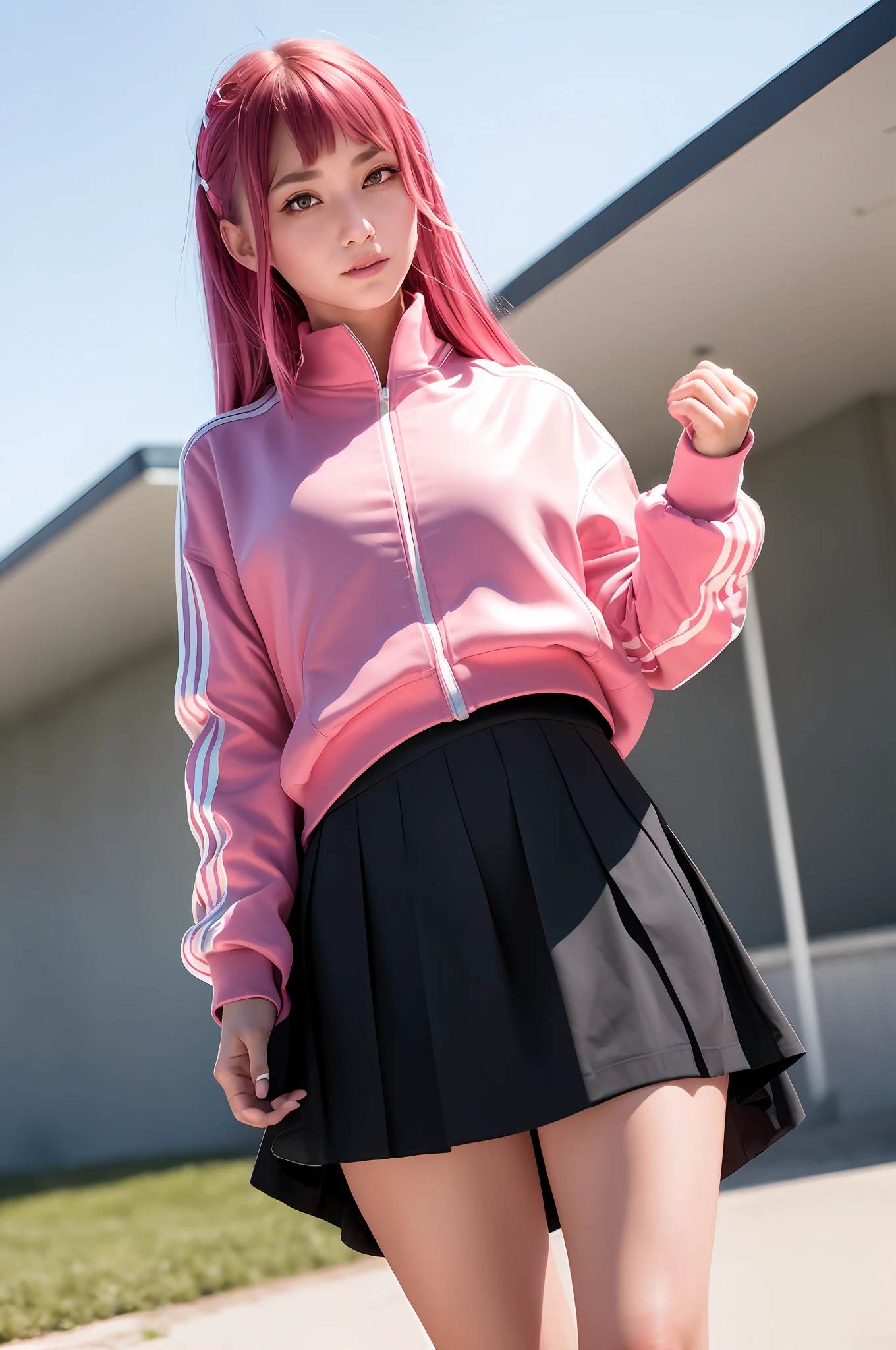 Bangs, pink color