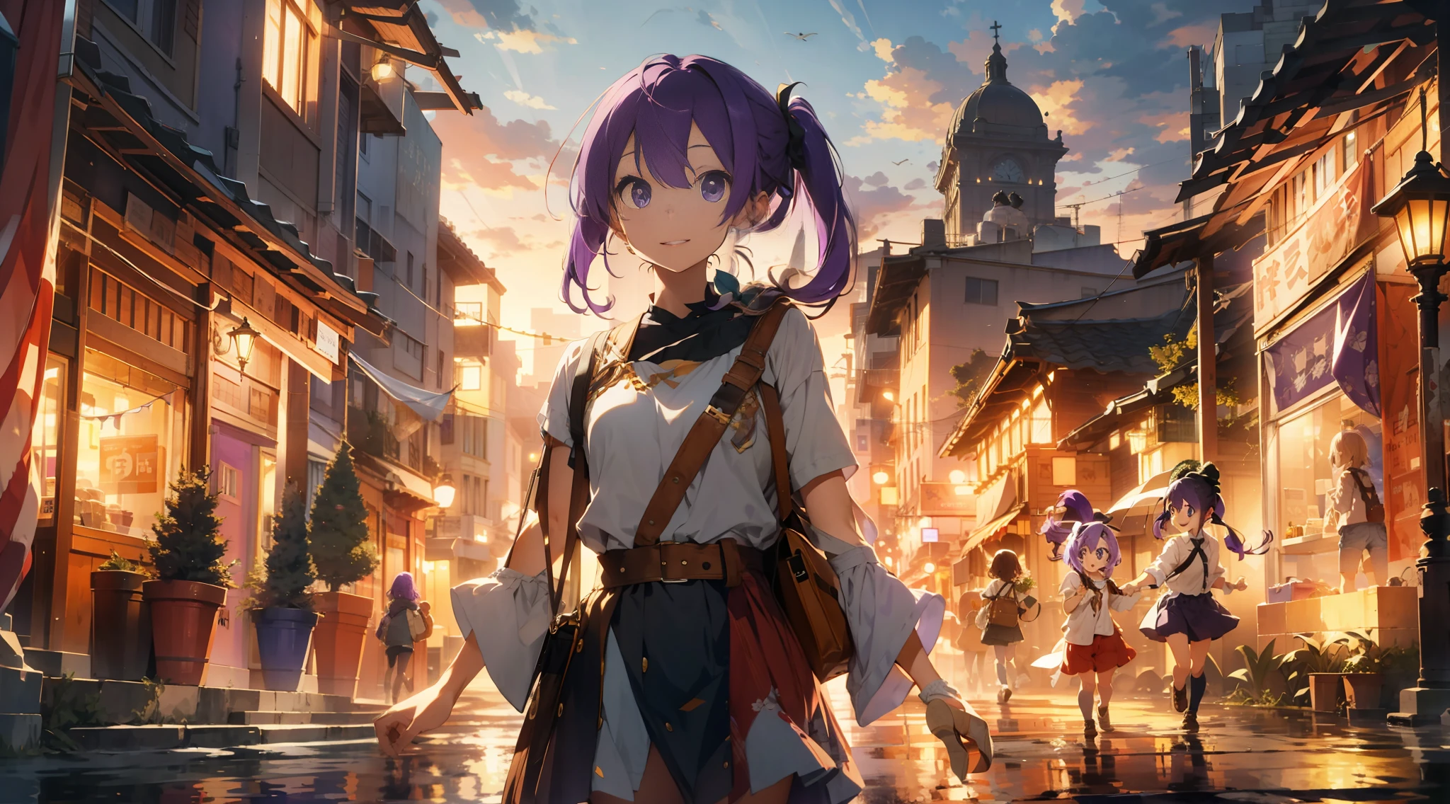 purple hair