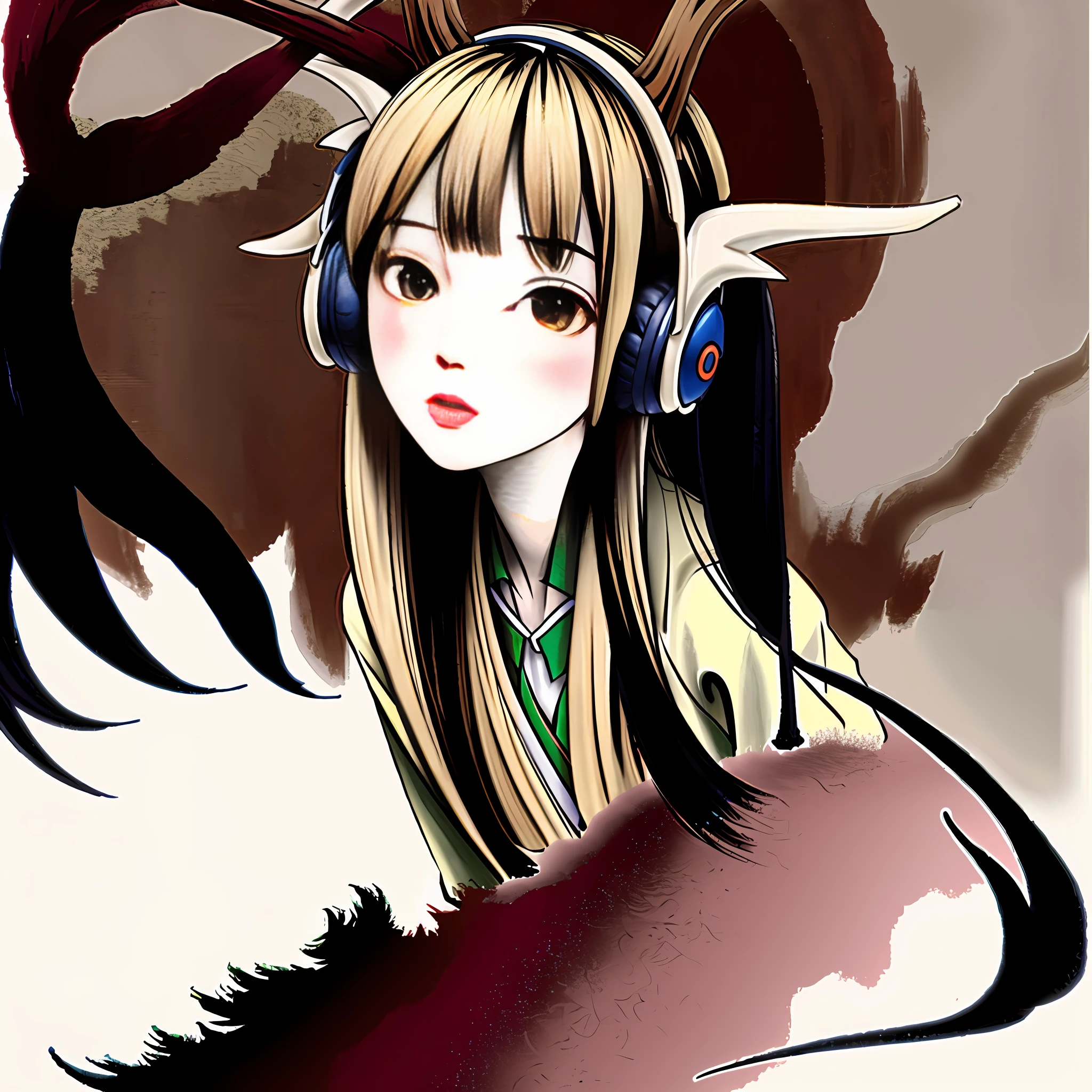 Dunhuang mural, nine-colored deer, game headset
