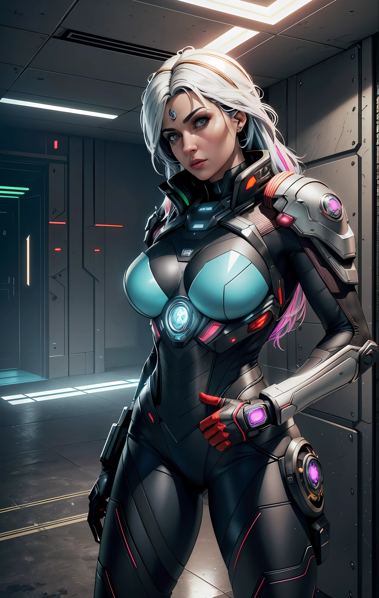 (comic style), (colored line art:1.5), ((Best quality)), ((masterpiece)), (detailed:1.4), 3D, an image of a beautiful cyberpunk female,HDR (High Dynamic Range),Ray Tracing,NVIDIA RTX,Super-Resolution,Unreal 5,Subsurface scattering,PBR Texturing,Post-processing,Anisotropic Filtering,Depth-of-field,Maximum clarity and sharpness,Multi-layered textures,Albedo and Specular maps,Surface shading,Accurate simulation of light-material interaction,Perfect proportions,Octane Render,Two-tone lighting,Wide aperture,Low ISO,White balance,Rule of thirds,8K RAW, (realistic:1.3), (mature adult:1.5)