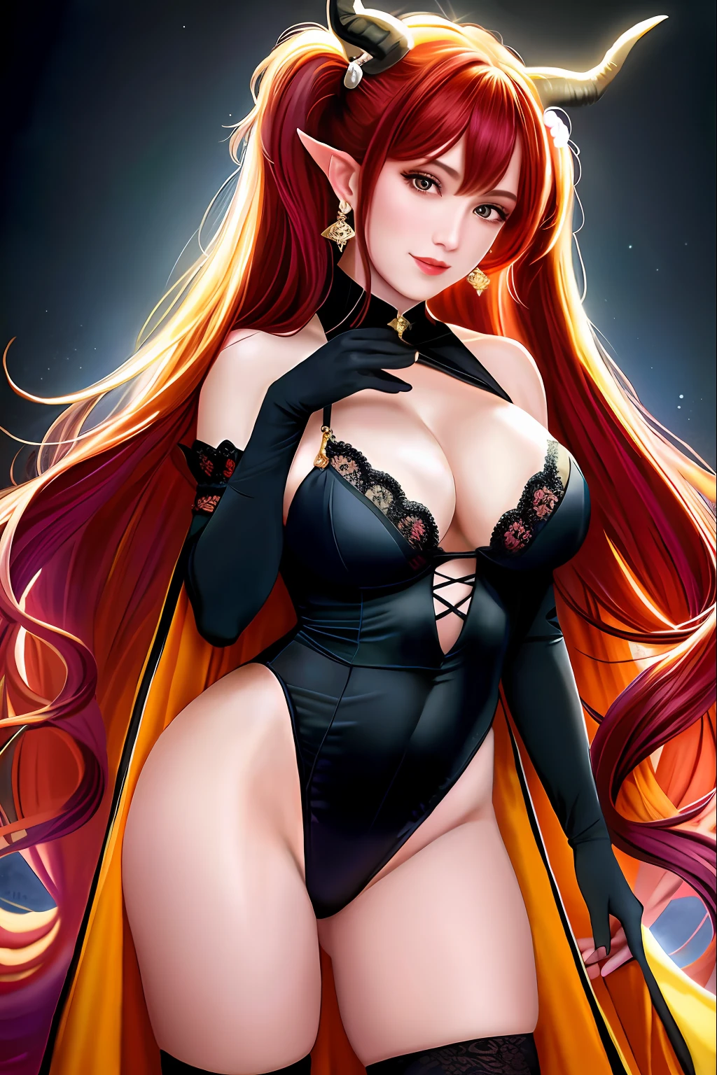 Black silk royal sister sexy