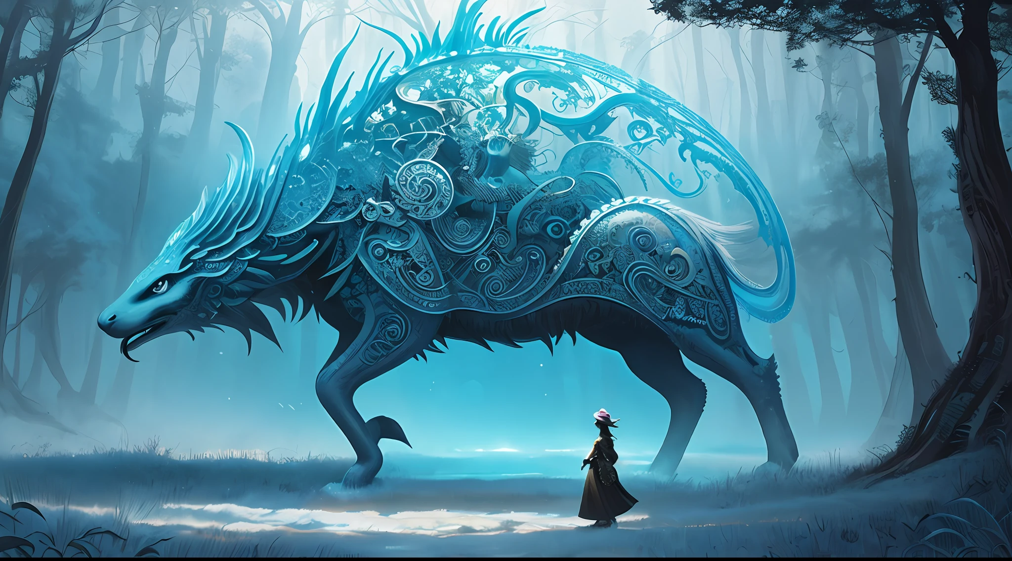 ((best quality)), ((masterpiece)), (detailed),
In a unique digital illustration,
An imaginative and whimsical scene unfolds, featuring a surreal combination of elements and vibrant colors. (Surreal:1.2), (fantastical creatures:1.3), (dynamic composition:1.1). The illustration showcases a captivating world where reality blends with imagination, (dreamlike atmosphere:1.2), (imaginative storytelling:1.1), and (intricate details:1.3).
Create a unique digital illustration that transports viewers to a surreal and fantastical world. Let your imagination run wild as you combine unexpected elements and vibrant colors. Craft a dynamic composition that draws the eye and sparks curiosity. Infuse the scene with a dreamlike atmosphere and tell an imaginative story through the artwork. Pay attention to intricate details that enhance the overall richness of the illustration