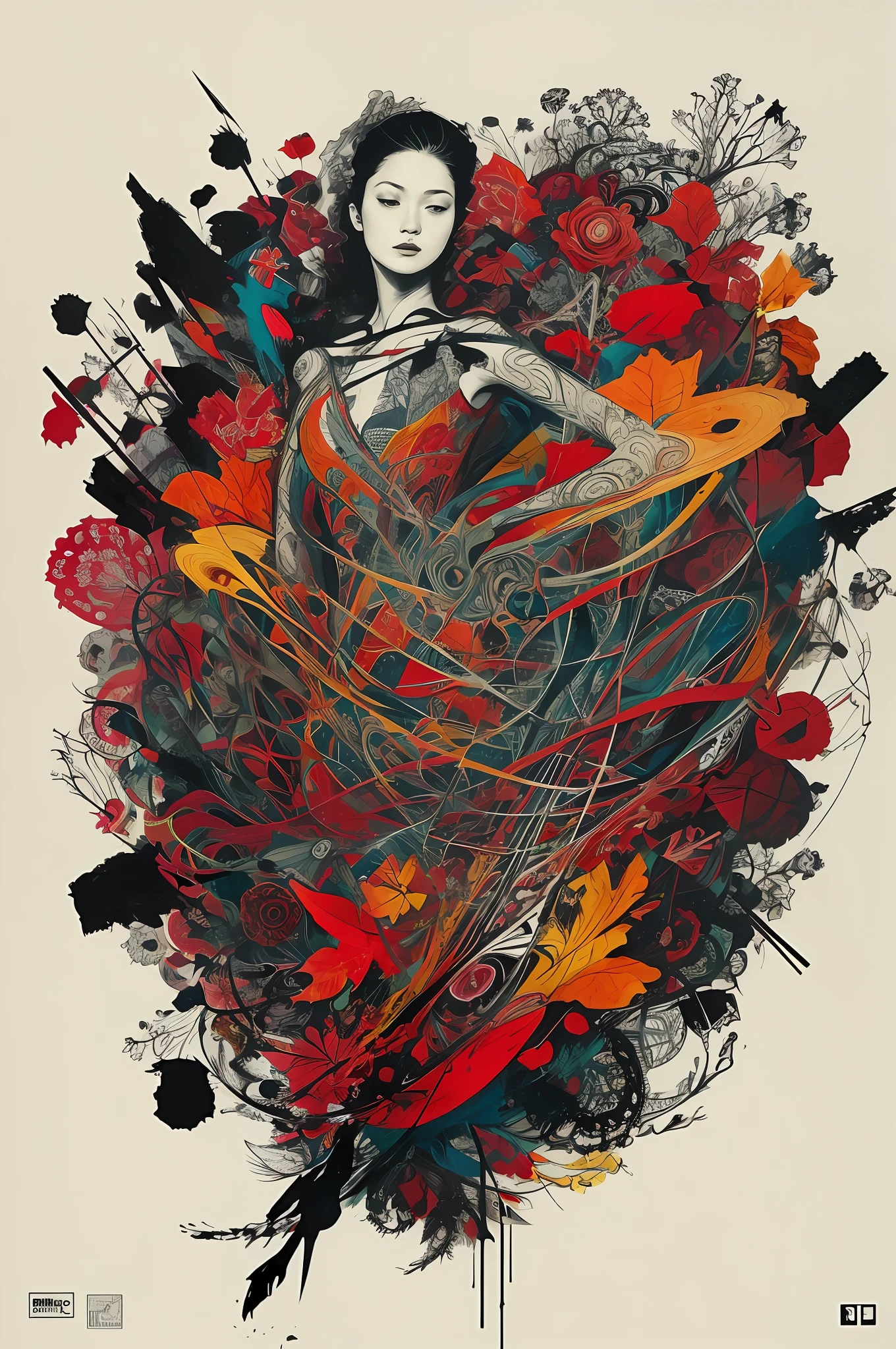 official art, unity 8k wallpaper, ultra detailed, beautiful and aesthetic, masterpiece, best quality, (zentangle, mandala, tangle, entangle), (fractal art:1.3) , 1girl, extremely detailed, dynamic angle, cowboyshot, the most beautiful form of chaos, elegant, a brutalist designed, vivid colours, romanticism, by james jean, roby dwi antono, ross tran, francis bacon, michal mraz, adrian ghenie, petra cortright, gerhard richter, takato yamamoto, ashley wood, atmospheric, ecstasy of musical notes, streaming musical notes visible