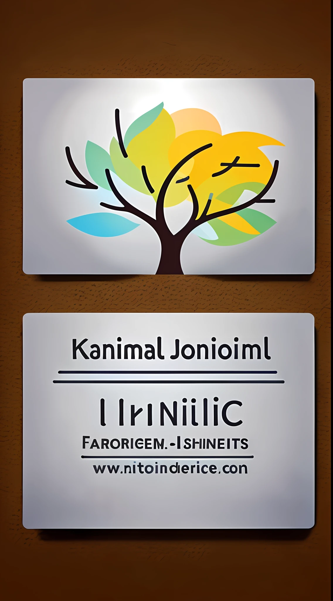 Design A Business Card For A Karmic Psychologist, Specializing In Family Tree Issues. The Front Should Prominently Feature The Name And Title, With A Logo Of A Tree Or Roots To Reinforce The Theme. The Back Should Include Contact Information And A Short Tagline Emphasizing The Benefits Of The Services Offered. Keep The Design Simple And Easy To Read, With A Professional And Calming Color Palette.