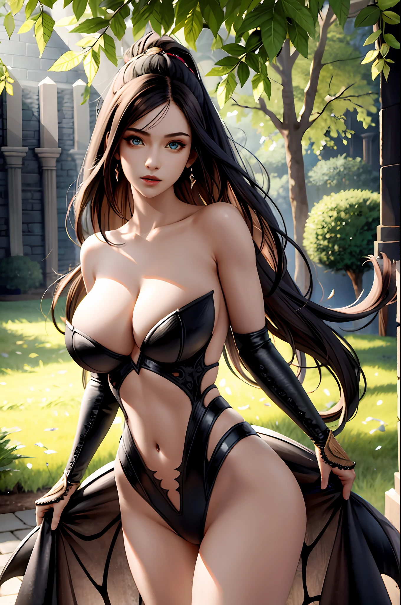 (nsfw:1.07),Monster Hunter,Monster Hunter World,masterpiece, best quality, high quality, High definition, High quality texture, High quality shadow, high detail, beautiful detailed, finely detailed, extremely detailed cg, detailed texture, a realistic representation of the face, realistic, colorful, delicate, Cinematic Light, sidelighting, Lens Flare, Ray tracing, sharp focus,8K, (1girl, __focus__:1.3), (intricate details, makeup, PureErosFace_V1:0.5), (detailed beautiful delicate face, detailed beautiful delicate eyes, a face of perfect proportion, high detailed skin, detailed skin, best ratio four finger and one thumb, arms under breast, medium large breasts, wide hips, smooth midriff, skiny and thin, __fashion__, __hair__:1.25), two piece strapless suit, __location__,no hands,no more hands,no missing fingers,