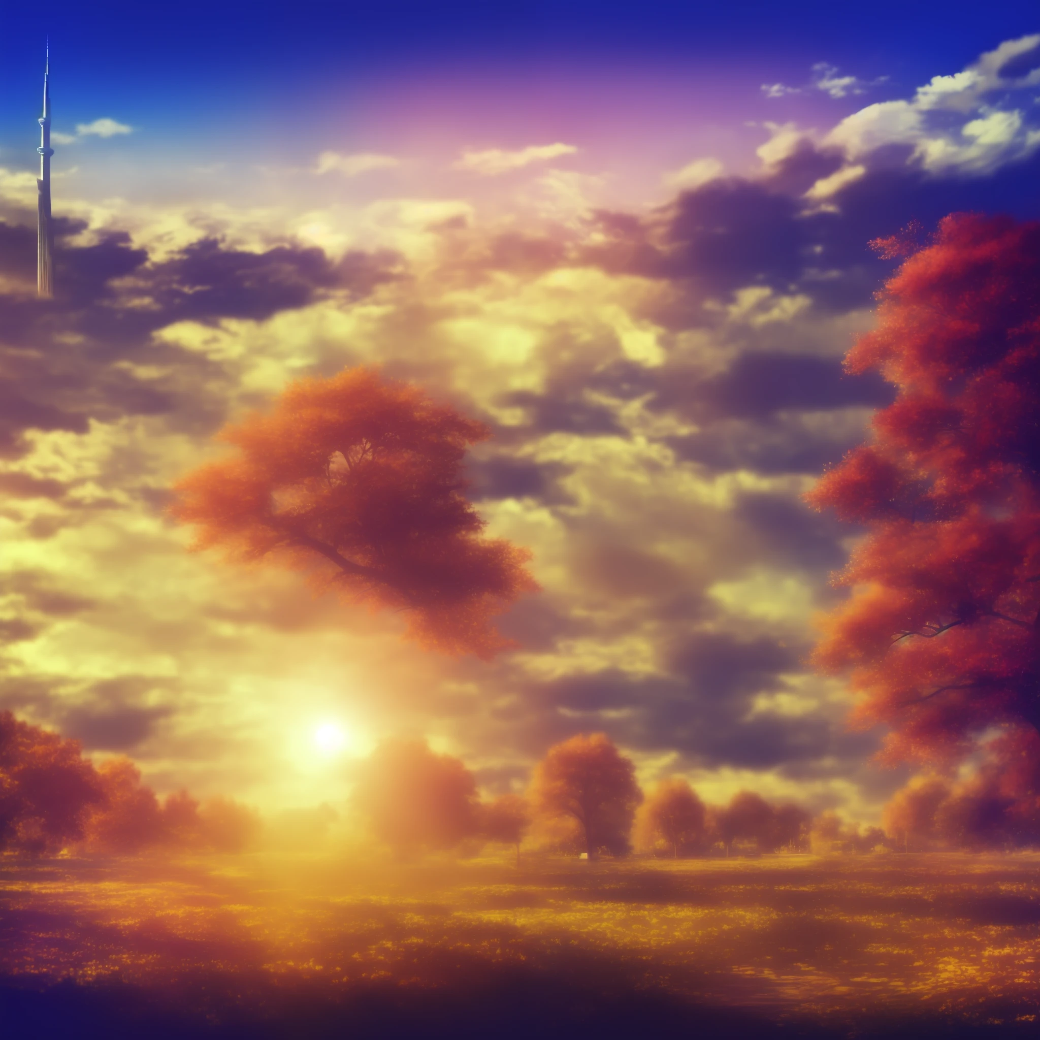 anime background, dubai in autumn, semi realistic, ring lighting , rim lighting, cinematic,pastel ,BgAniDusk