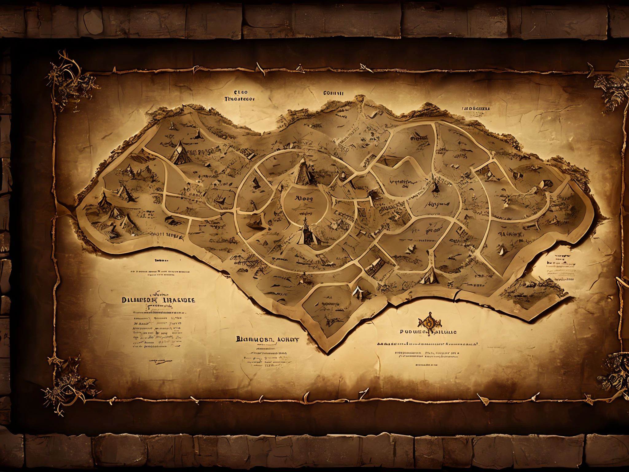 old dungeon treasure map