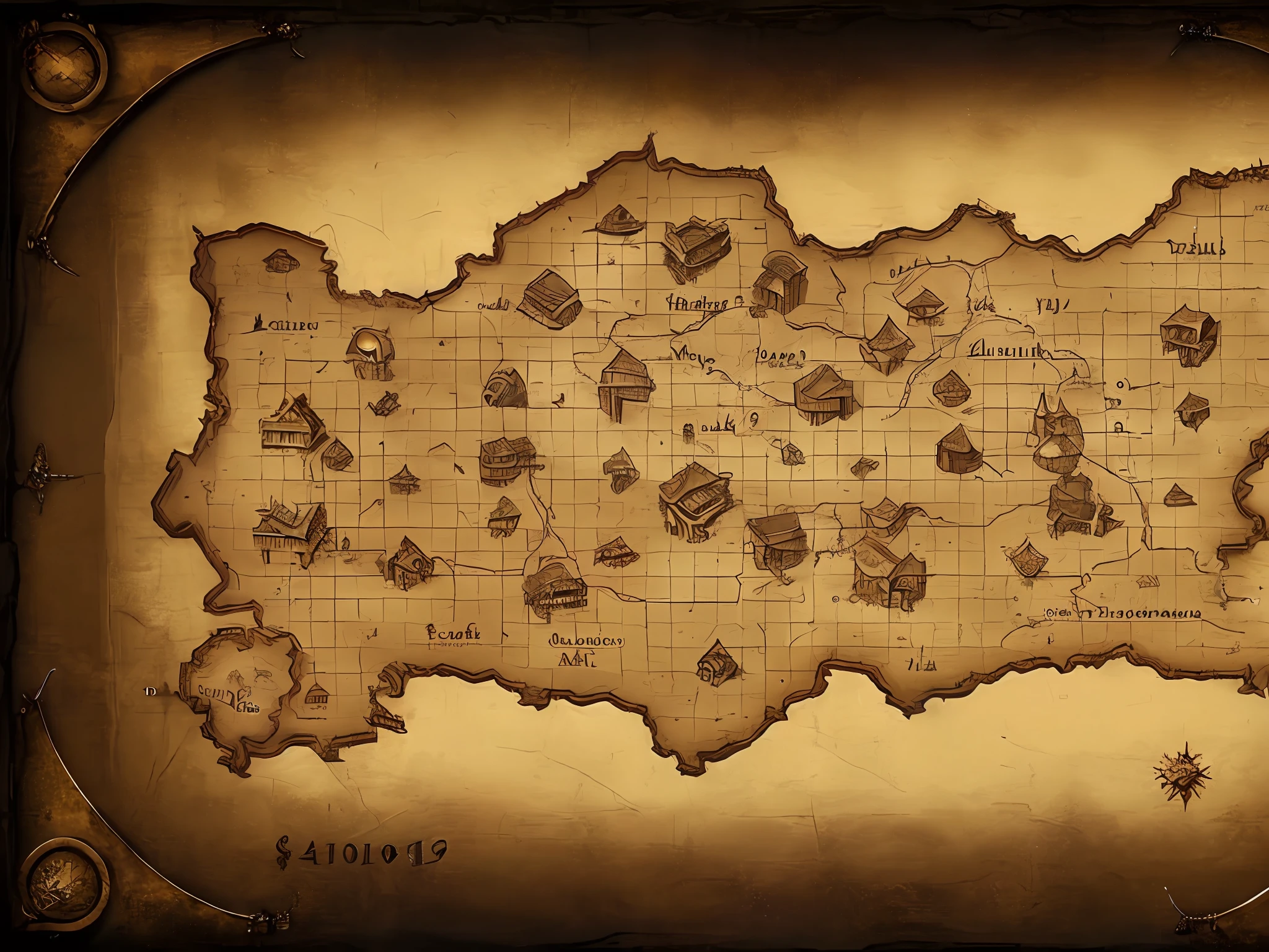 old dungeon treasure map