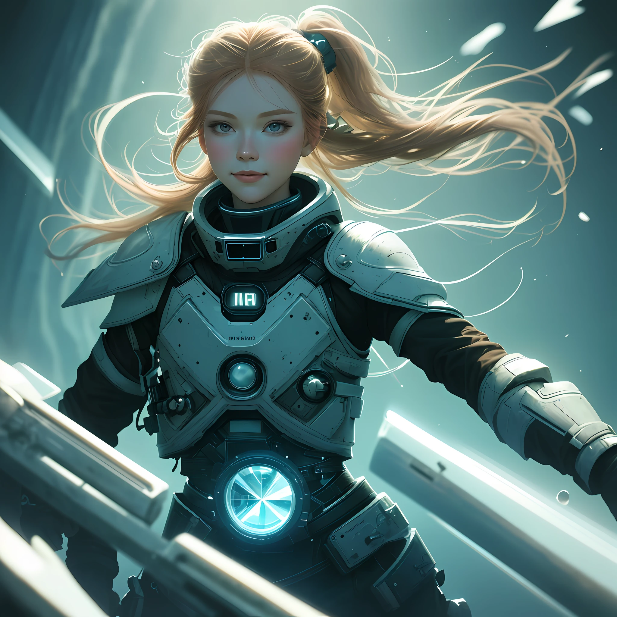 professional photo of young ginger woman wondering in museum hair bobbles, wince, long eyelashes, solid circle eyes, light smile, ear blush, split ponytail, aqua eyes, makeup, light smile, Surrealism, drop shadow, anaglyph, stereogram, tachi-e, pov, atmospheric perspective, cinematic lighting, glowing light, god rays, ray tracing, reflection light, backlighting, blending, bloom, chromatic aberration abuse, dithering, drop shadow, film grain, Fujicolor, image fill, high detail, Ultra-Wide Angle, f/4.0, 35mm, Hasselblad, atmospheric perspective, 8k, super detail, ccurate, best quality, UHD, retina, masterpiece, ccurate, textured skin, super detail, high details, high quality, award winning, best quality, 16k, super detail, anatomically correct