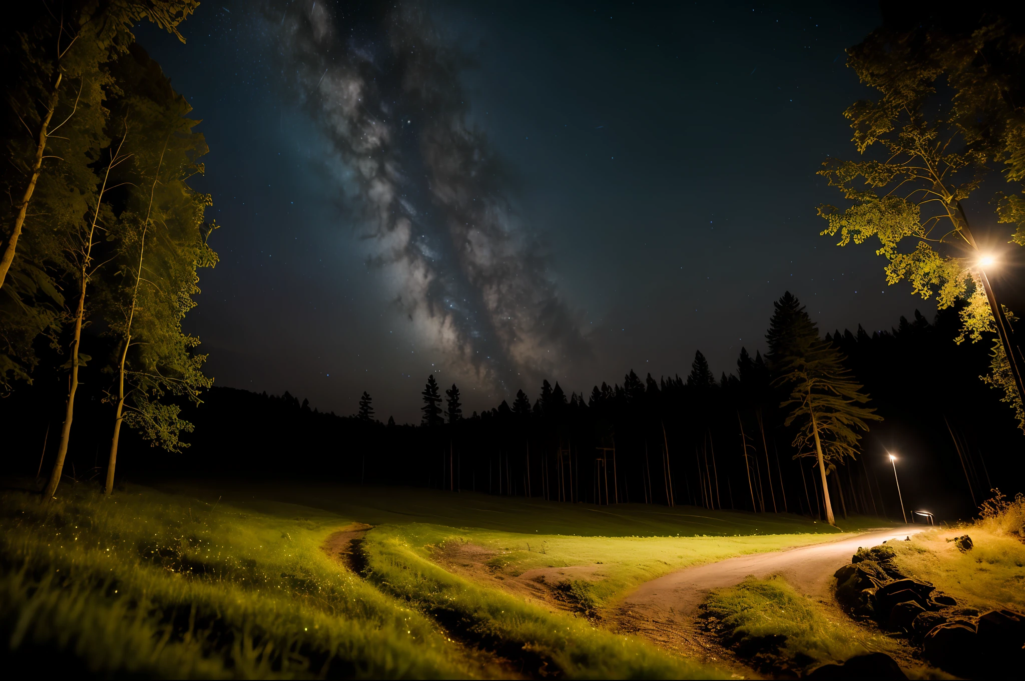 nature,Night landscape, cinematic lighting, depth of field, bokeh, realism, photorealistic, hyperrealism, professional photography, uhd, dslr, hdr,ultra HD,