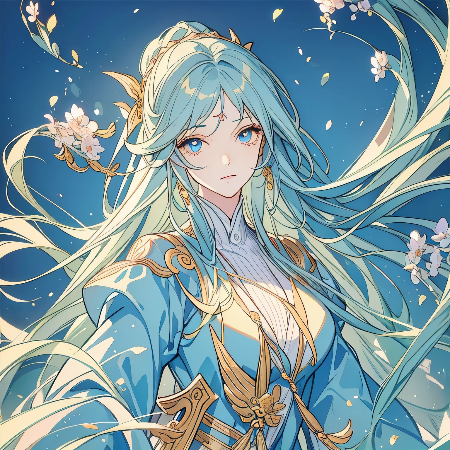 (masterpiece), (best quality), (ultra detailed),(disheed hair),(illustration), (1girl), (Fashionable clothing), standing, Fashion model, looking at viewer, (interview), (simple background), a beautiful woman holding floating dust, ink painting, antique style, beautiful and detailed eyes, delicate beauty, floating, (high saturation), (colorful splashes), colorful bubbles, (shine), focus on the face, long white hair, floating water droplets, shiny), best lighting, best shadows,