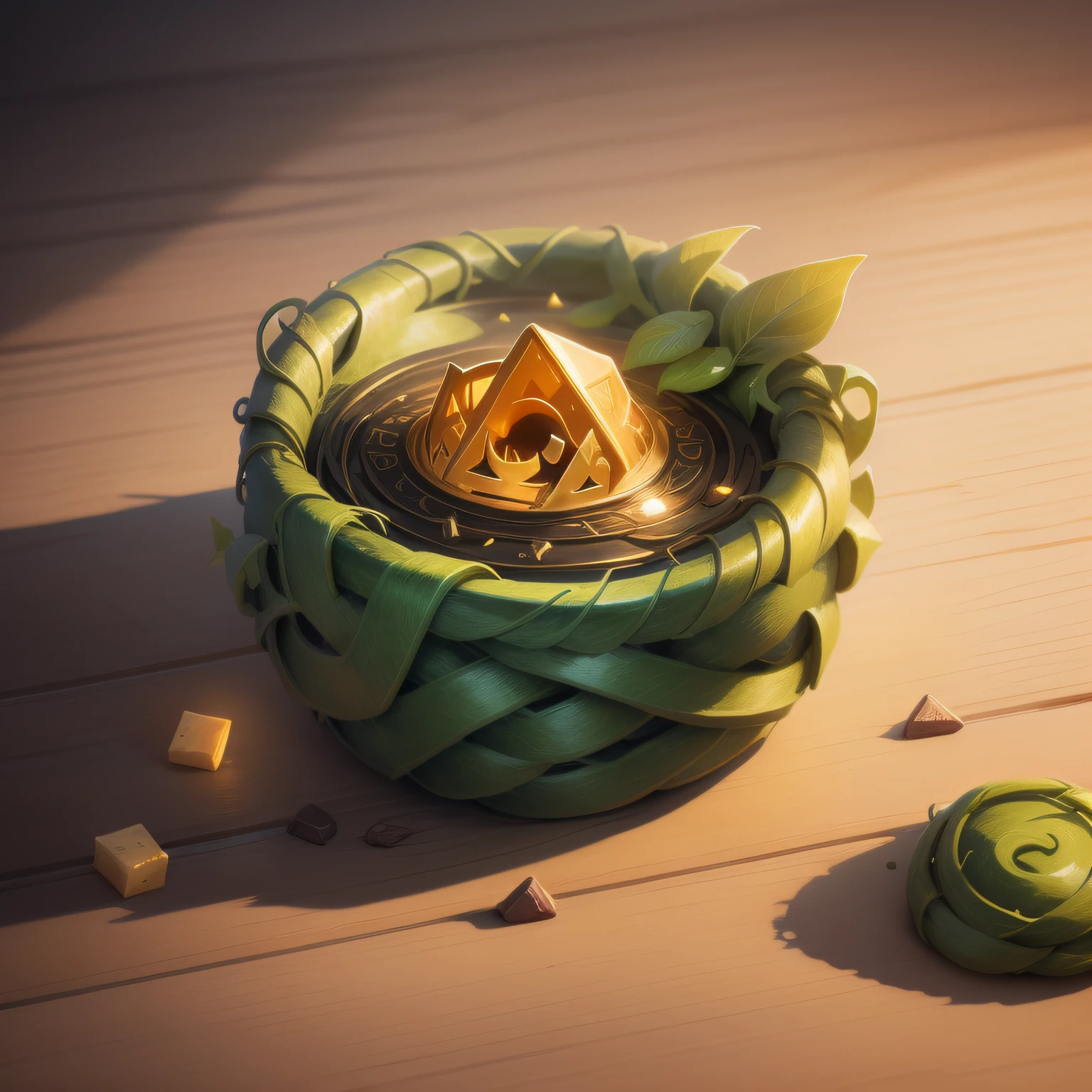 {Intricate magic ring made of vines} , illustration, cute rats, bits of cheese, game icon (masterpiece)