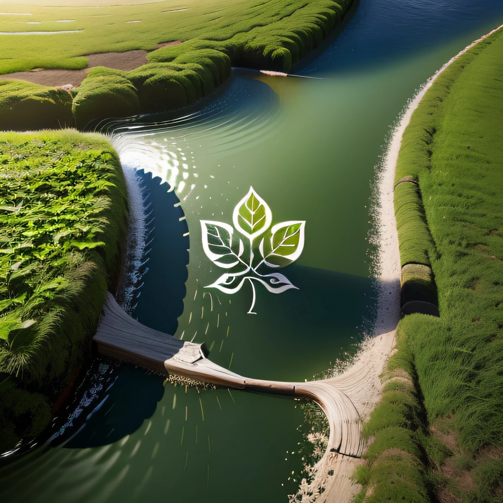 Footprint and leaf logo: Combines the image of a footprint and leaves, symbolizing exploration and contact with nature during the channel's journey.