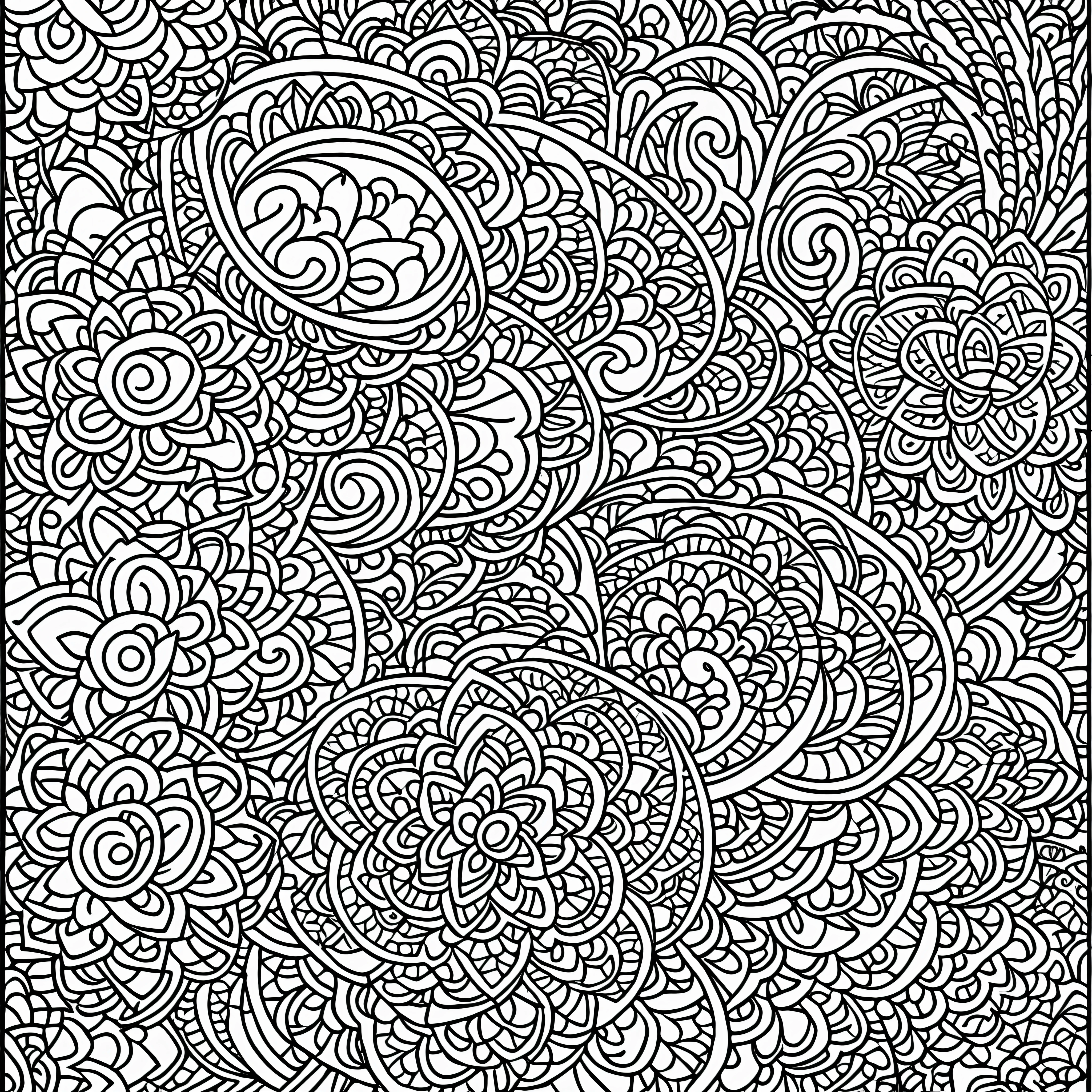 zen mindfulness coloring book page for adults