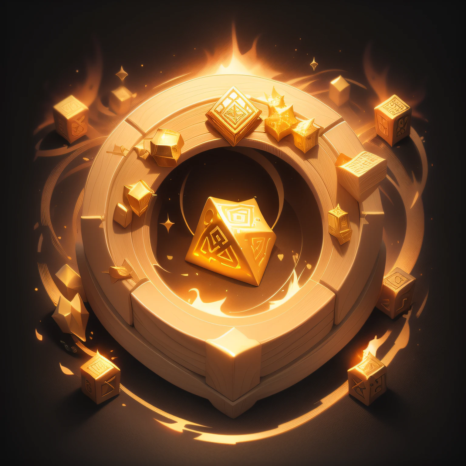 {Intricate magic ring made fire and gold} , vector , runes imagery of rats and small cheese, game icon (masterpiece)