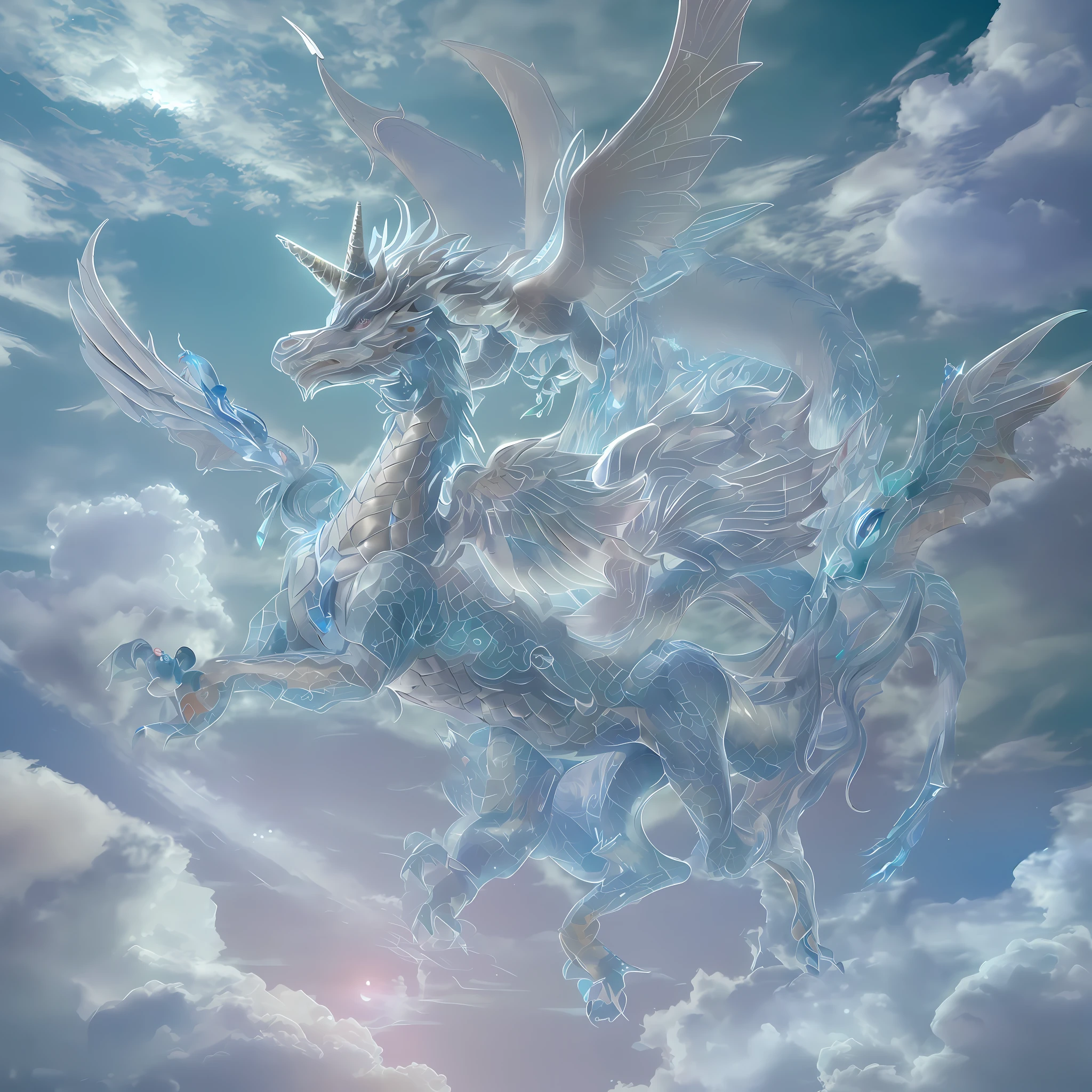 These 2 pictures can be said to be carefully selected. The overall effect is very good because the picture is richer: its details are not so perfect. Supplement: cute resin Chinese dragon girl, full body, fantasy creature, super cute, in the style of dreamlike fantasy creatures, in the style of fairycore, meticulous design, transparent metal texture.PVC,fine luster,clouds,nature elements, plush doll art, fuyukomatsui, ren hang. yanjun cheng, manticore, unicorncore, 3drender, 3d mod el, ue5 , ultra detail. -ar 3:4 --niji 5