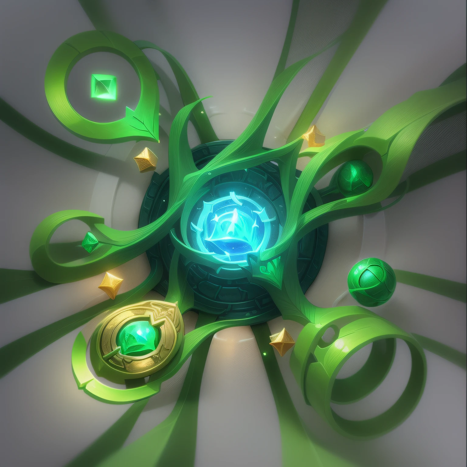 {Intricate magic ring made of small elf fairies } ,   runes of power, game icon (masterpiece)