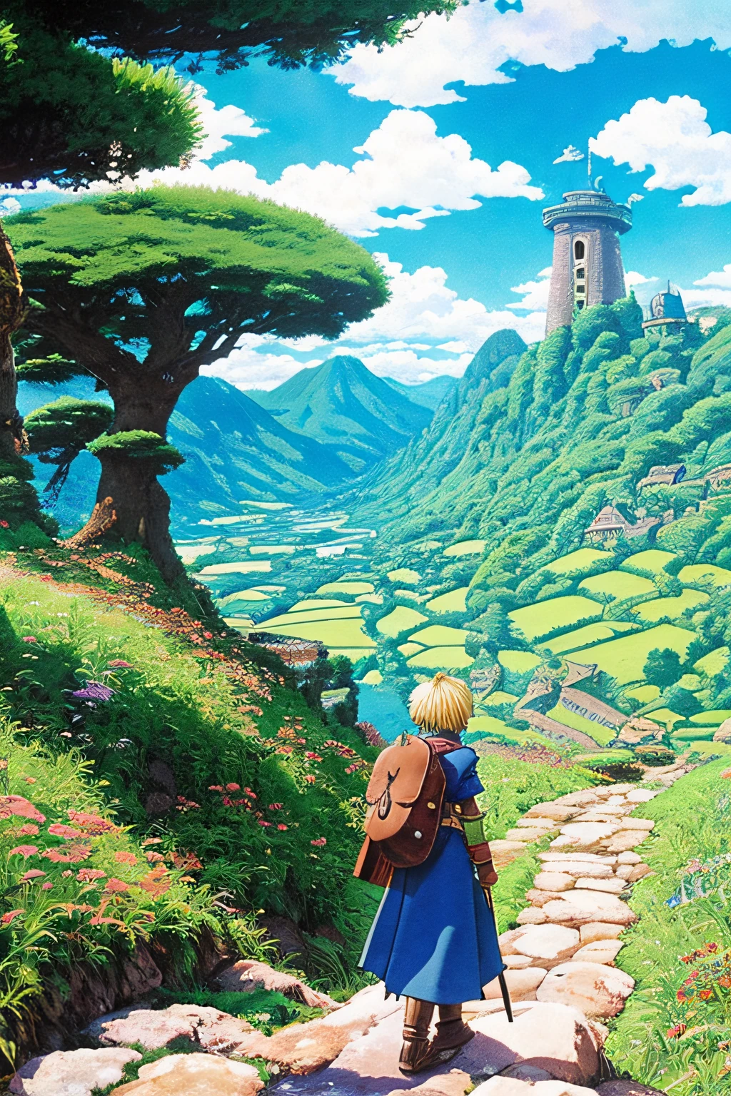 Dragon Quest Landscape Field Ghibli Peace