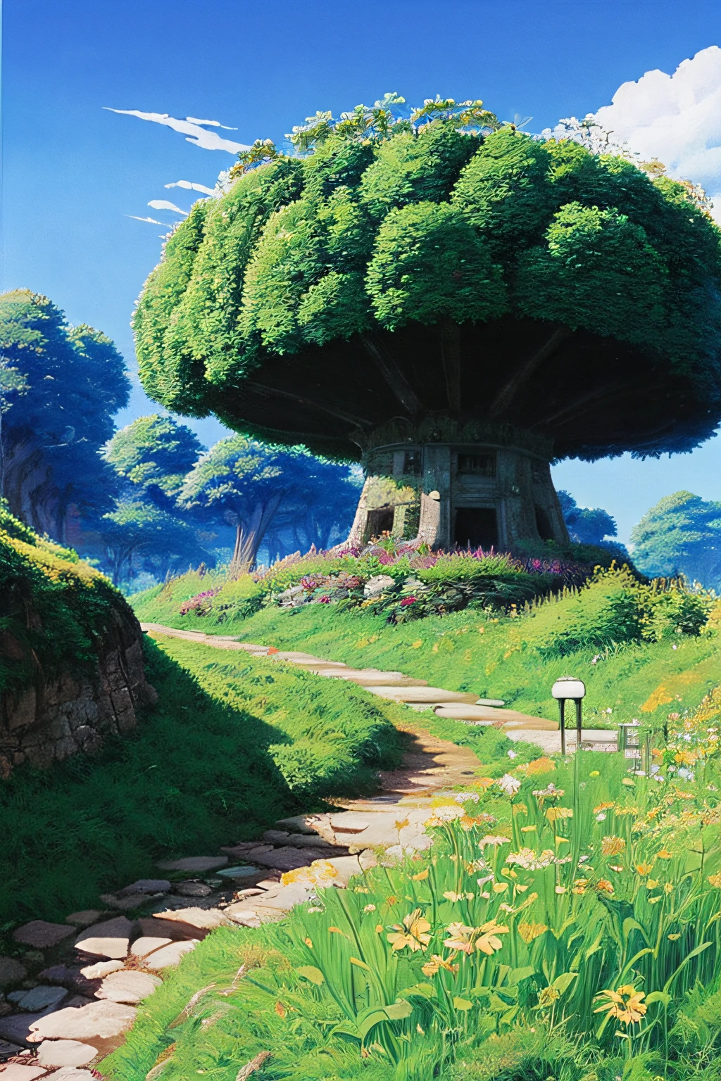 Dragon Quest Landscape Field Ghibli Peace