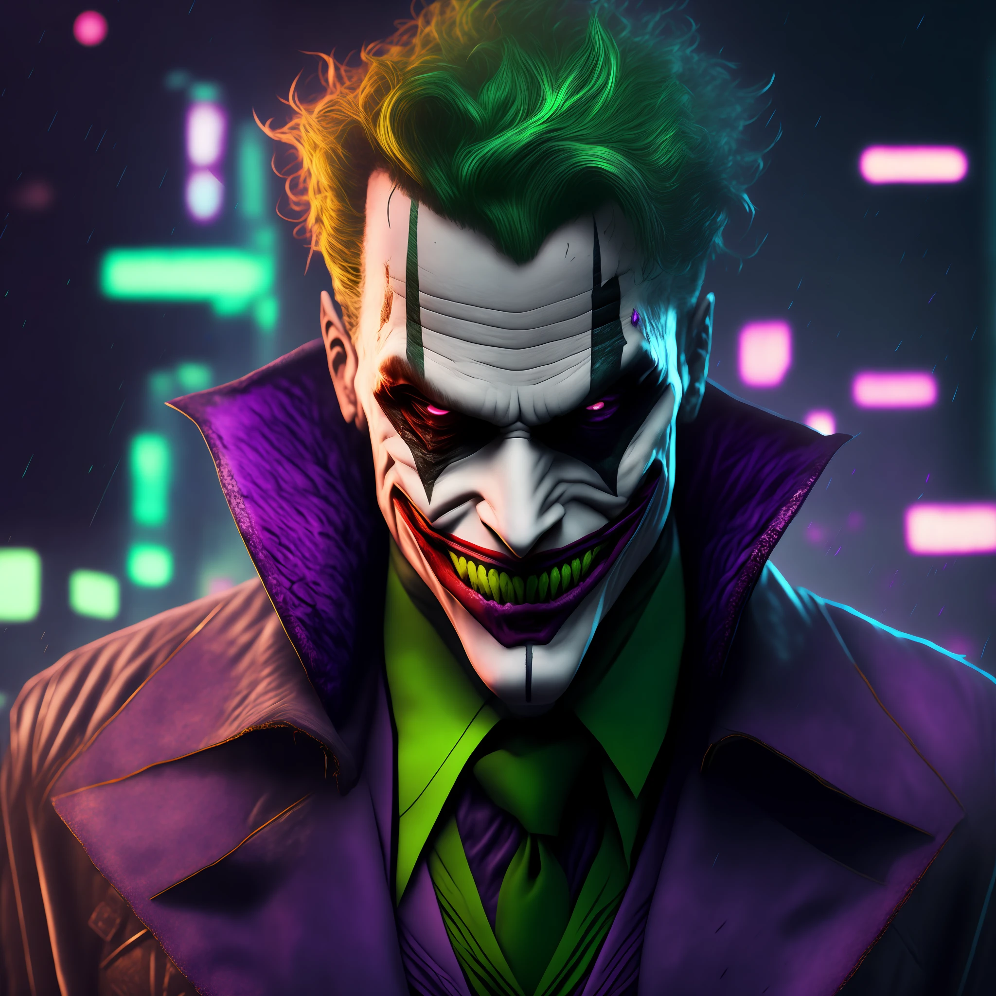 Joker (DC), cyberpunk, 8K